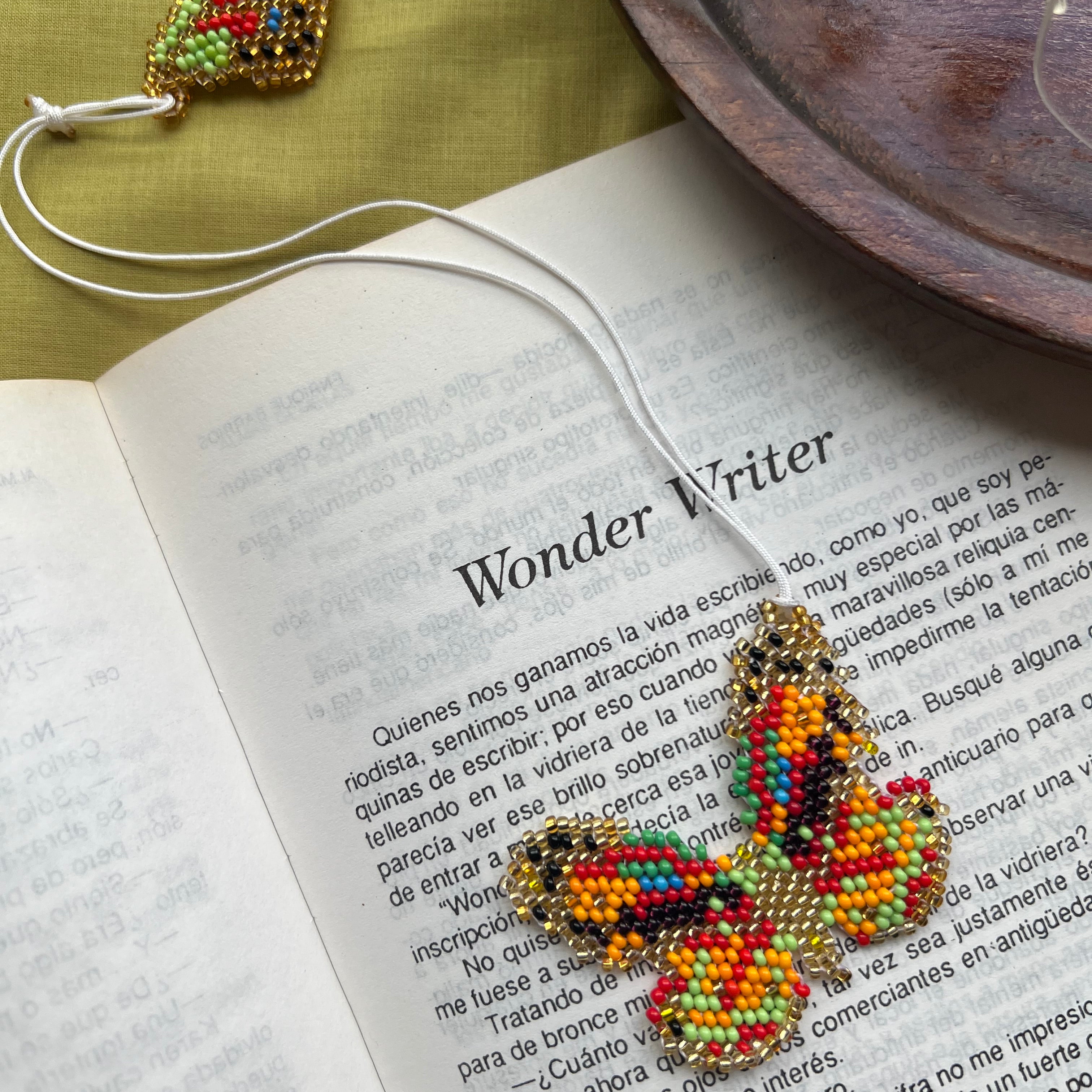 Multicolored Butterfly Bookmark ✻ Hand Beaded by Embera Artisans