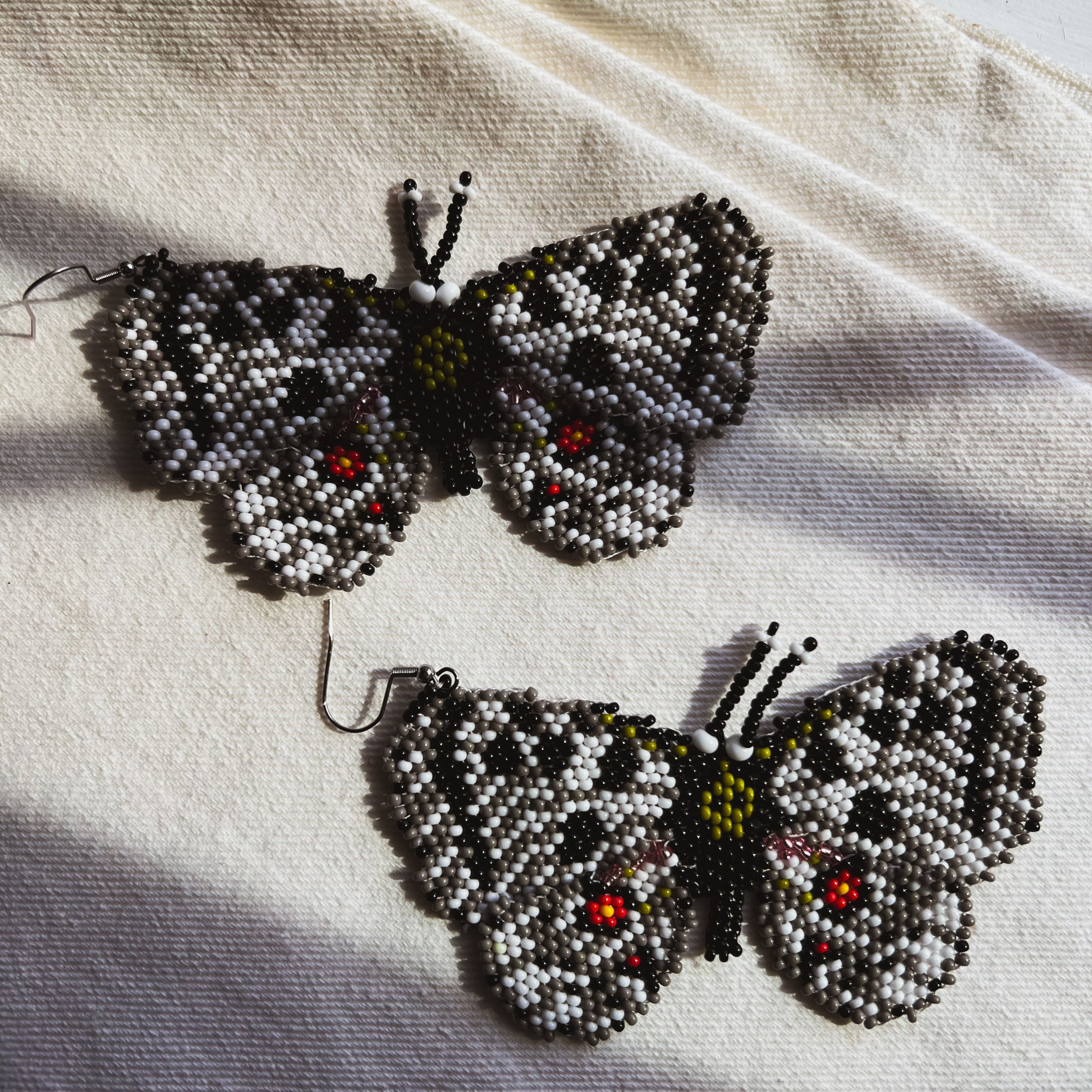Negra Moth ✻ Embera Beaded Earrings