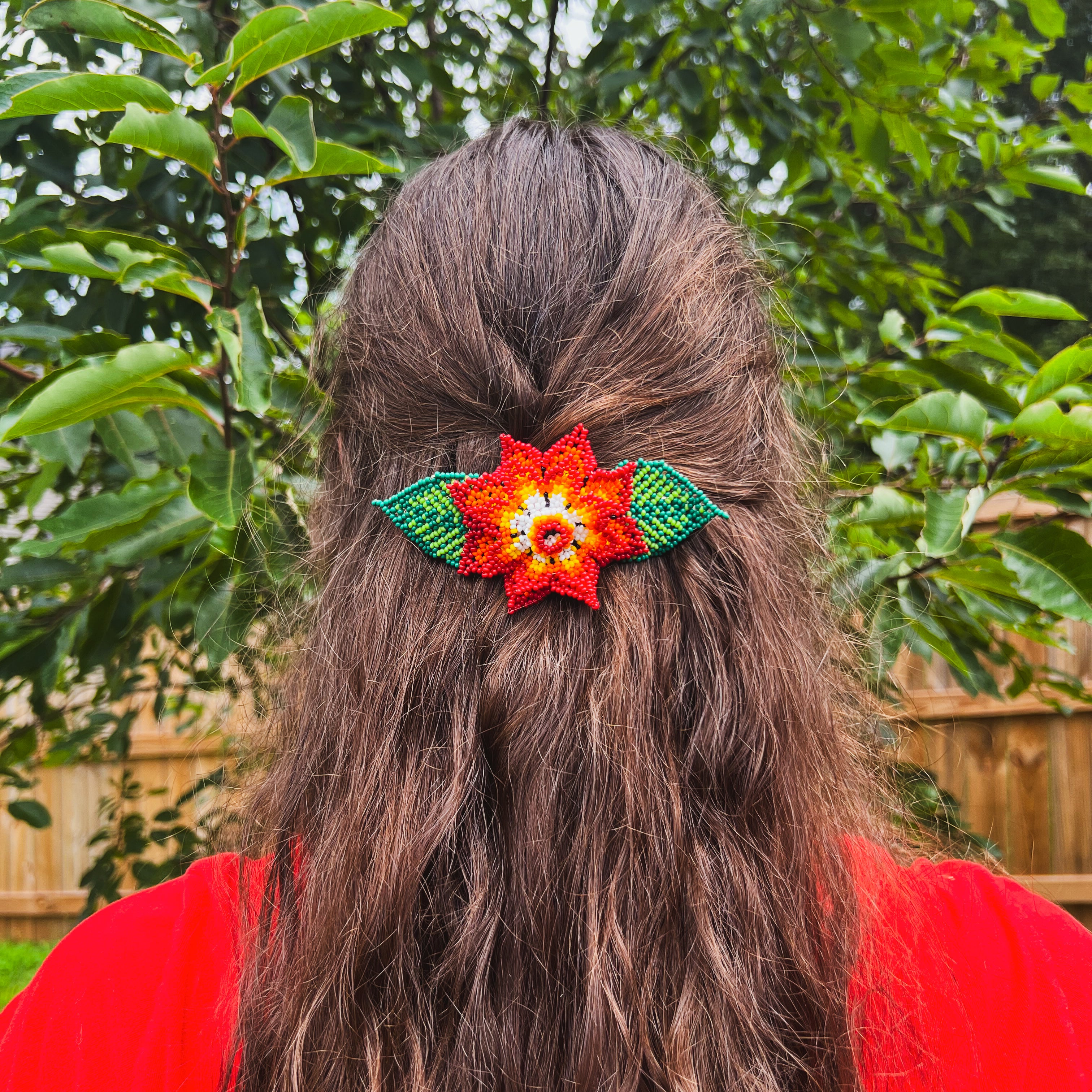 Flor Barrette ✻ Embera Beaded Hair Barrettes