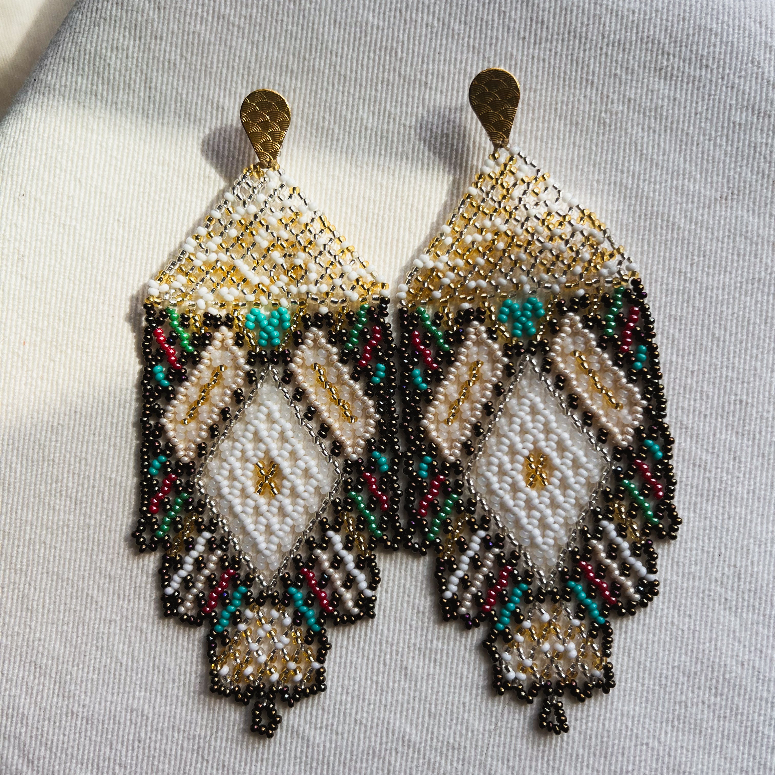 Lace-y ✻ Inga Beaded Earrings