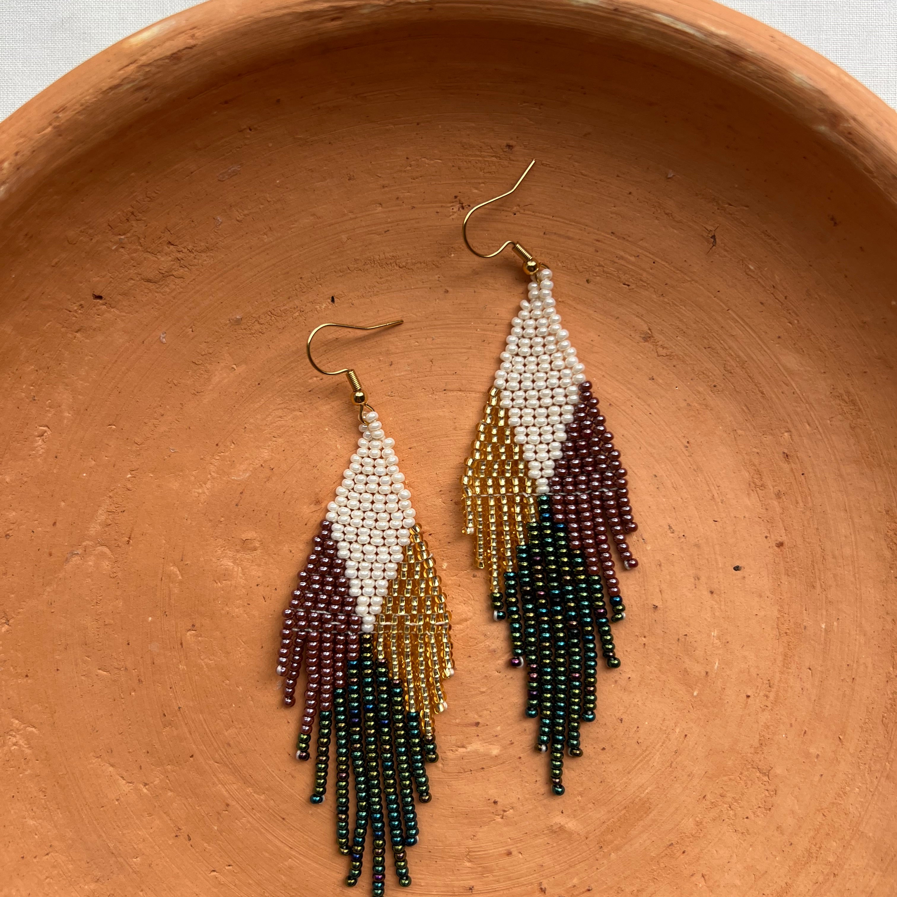 4 Corners ✻ Misak Beaded Earrings