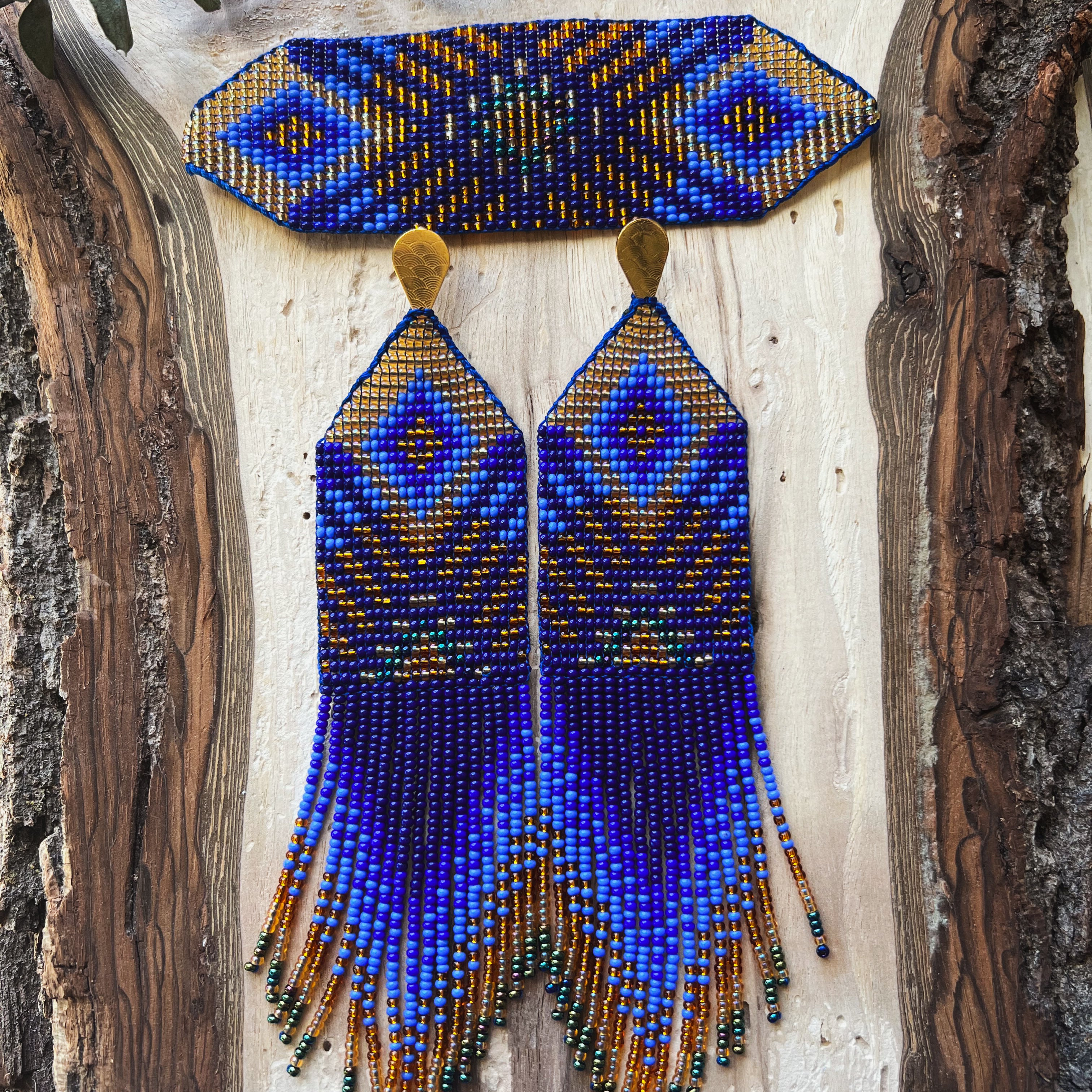 Sol Set ✻ Inga Beaded Earrings + Bracelet Set