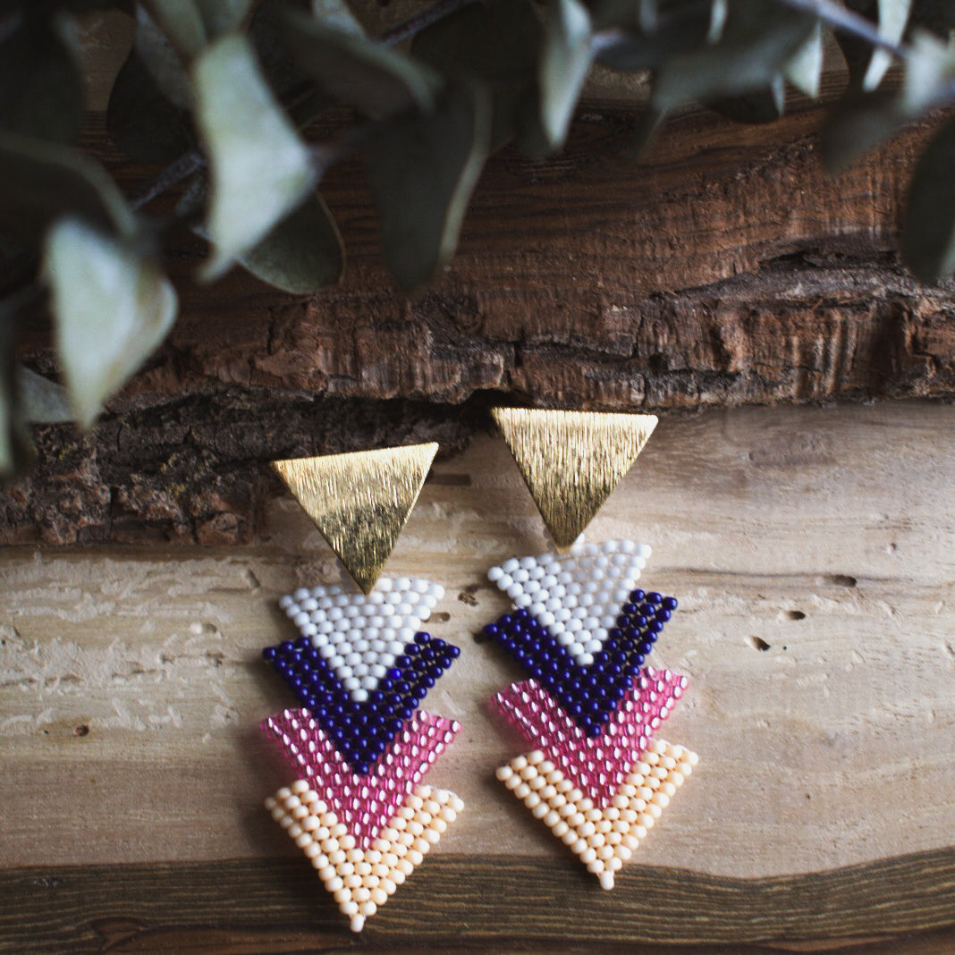 Diamante ✻ Misak Beaded Earrings