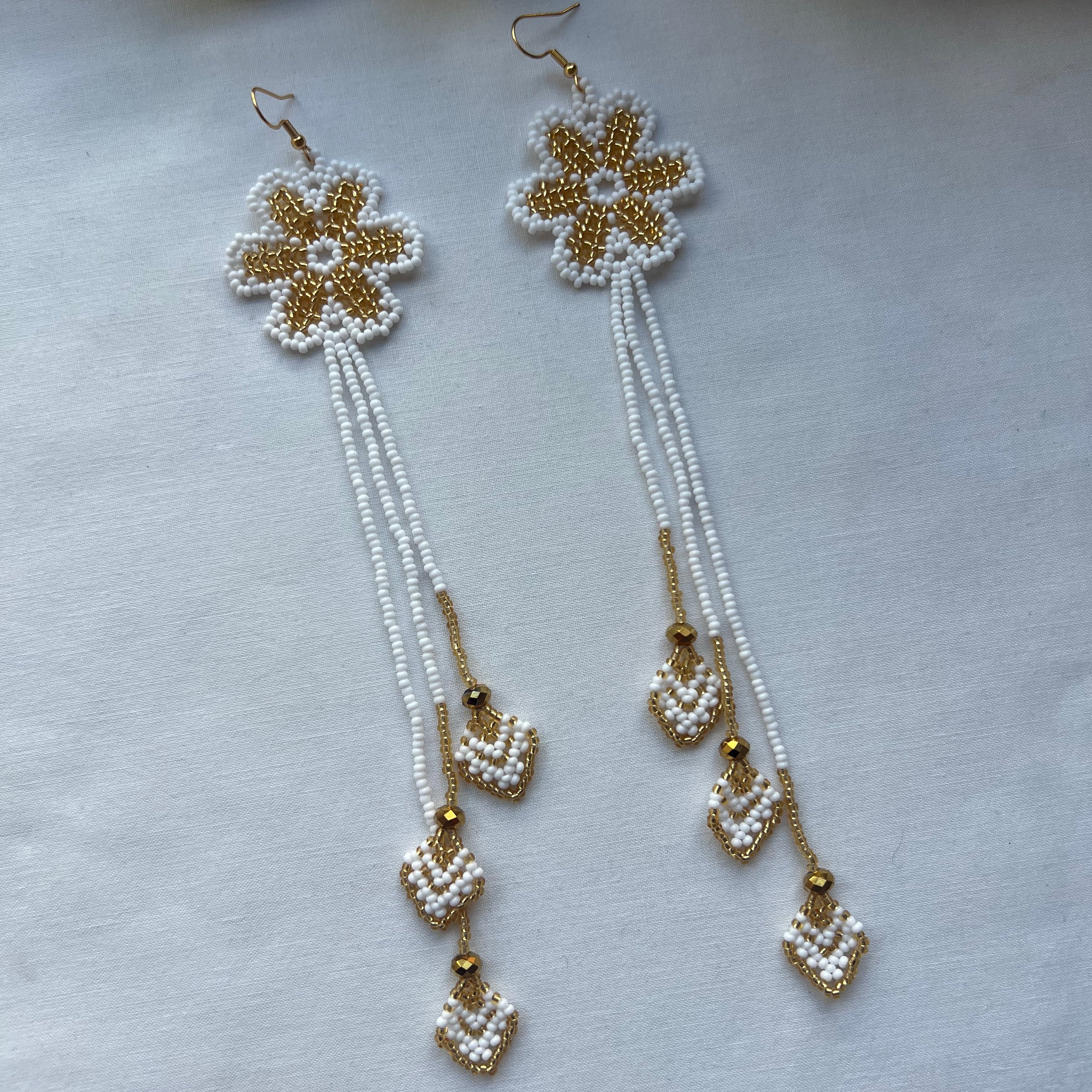 Arrow Bloom ✻ Embera Beaded Earrings