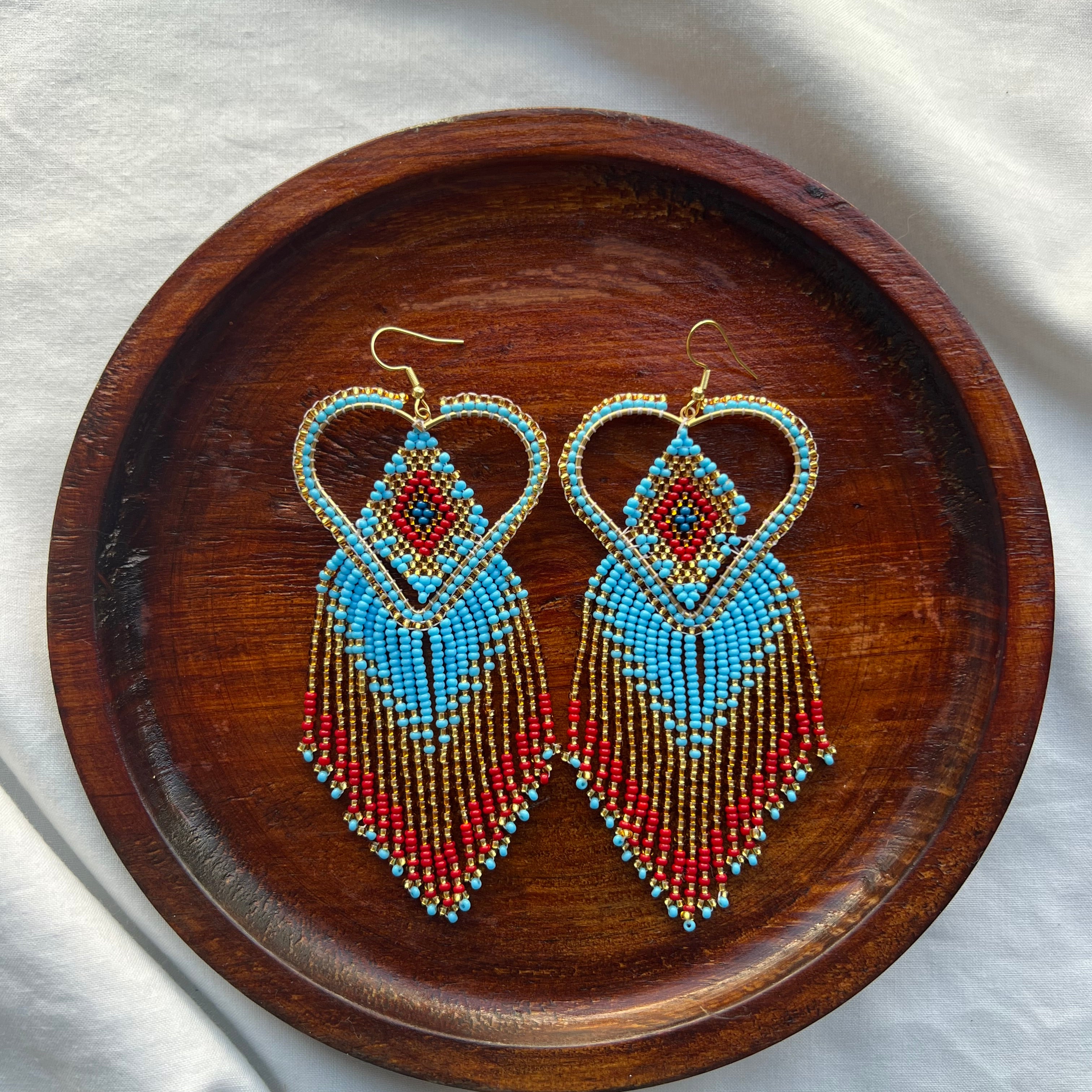 Mi Corazón ✻ Misak Beaded Earrings
