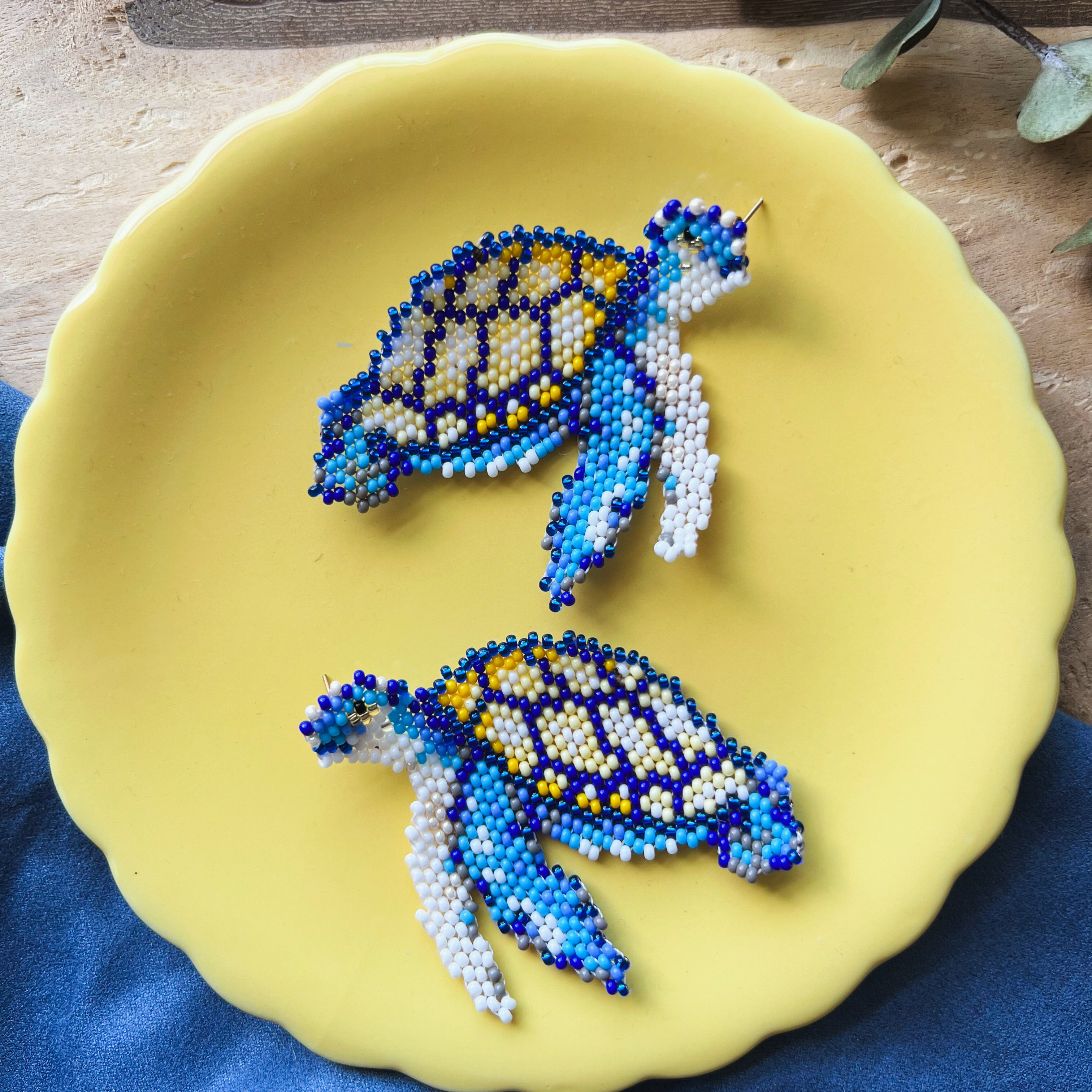 Simidi (Tortuga) ✻ Embera Beaded Earrings
