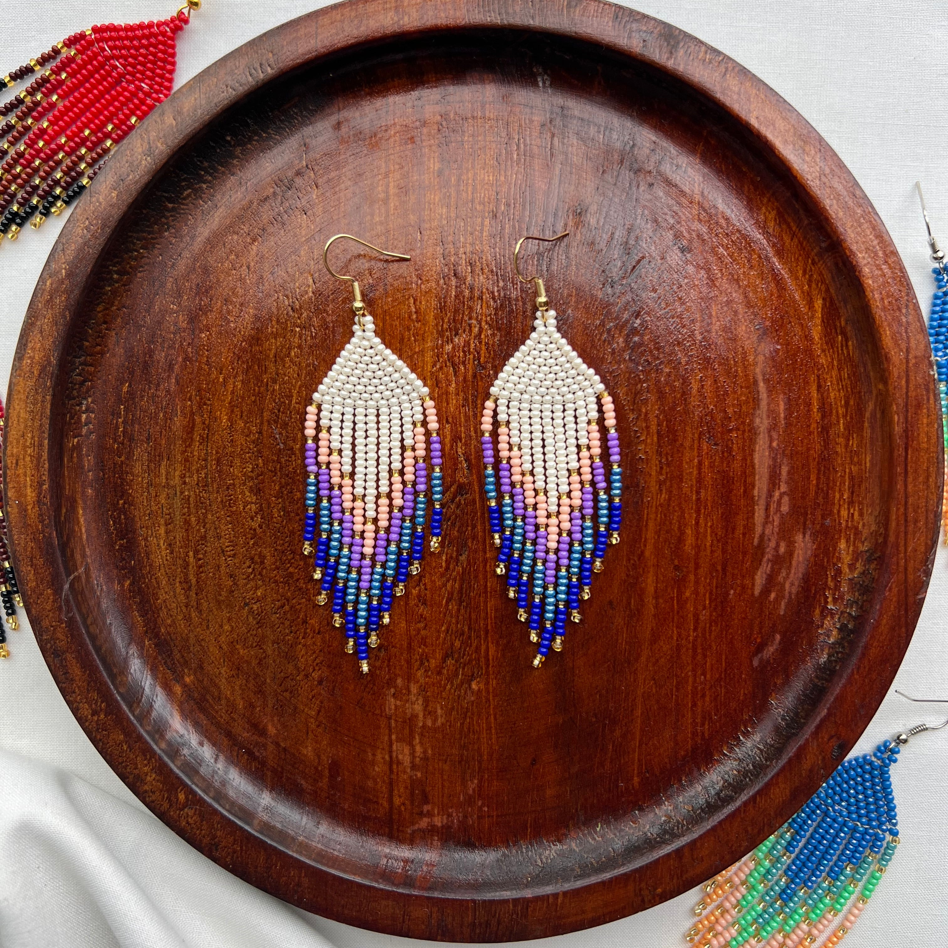 Rays ✻ Misak Beaded Earrings