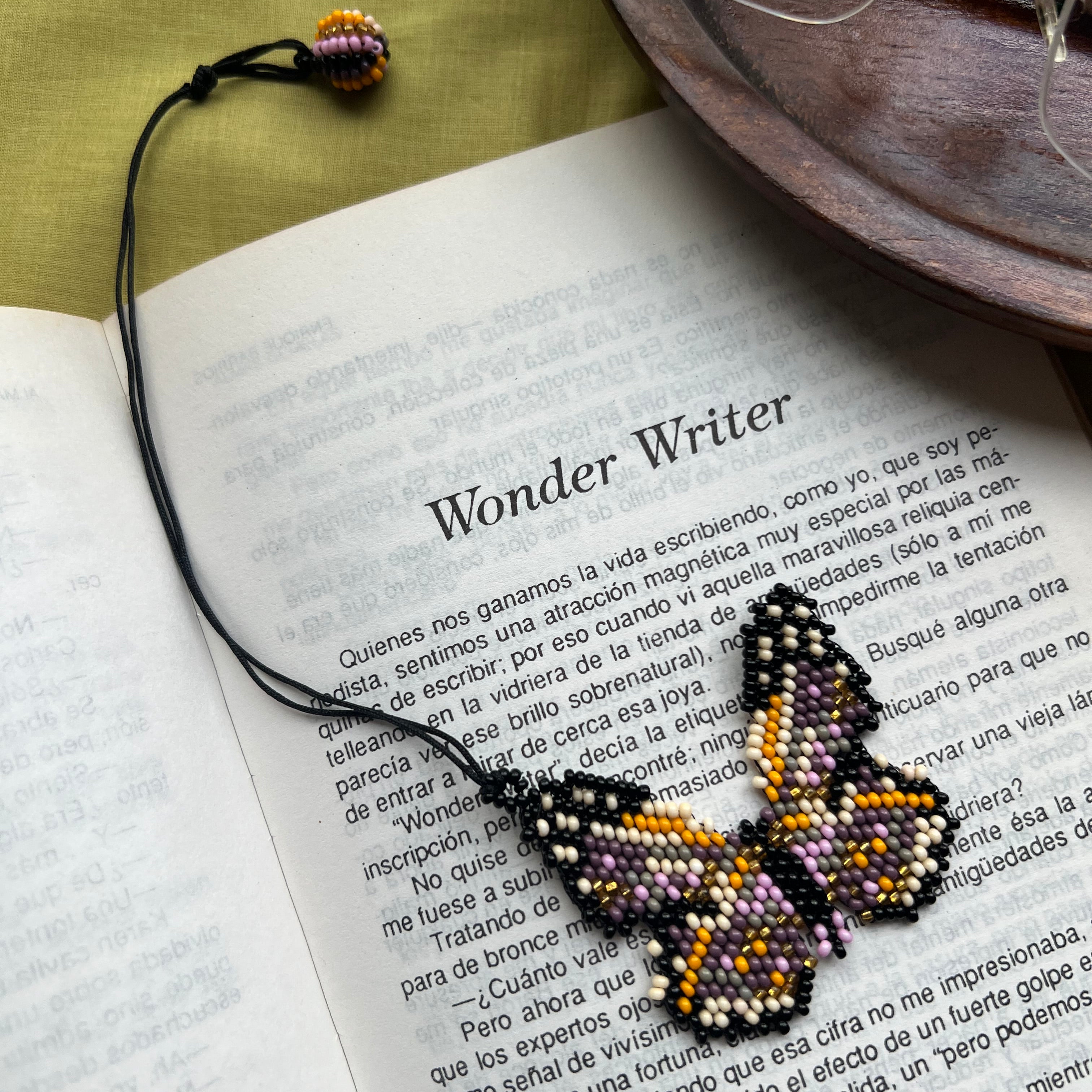 Purple Butterfly Bookmark ✻ Hand Beaded by Embera Artisans