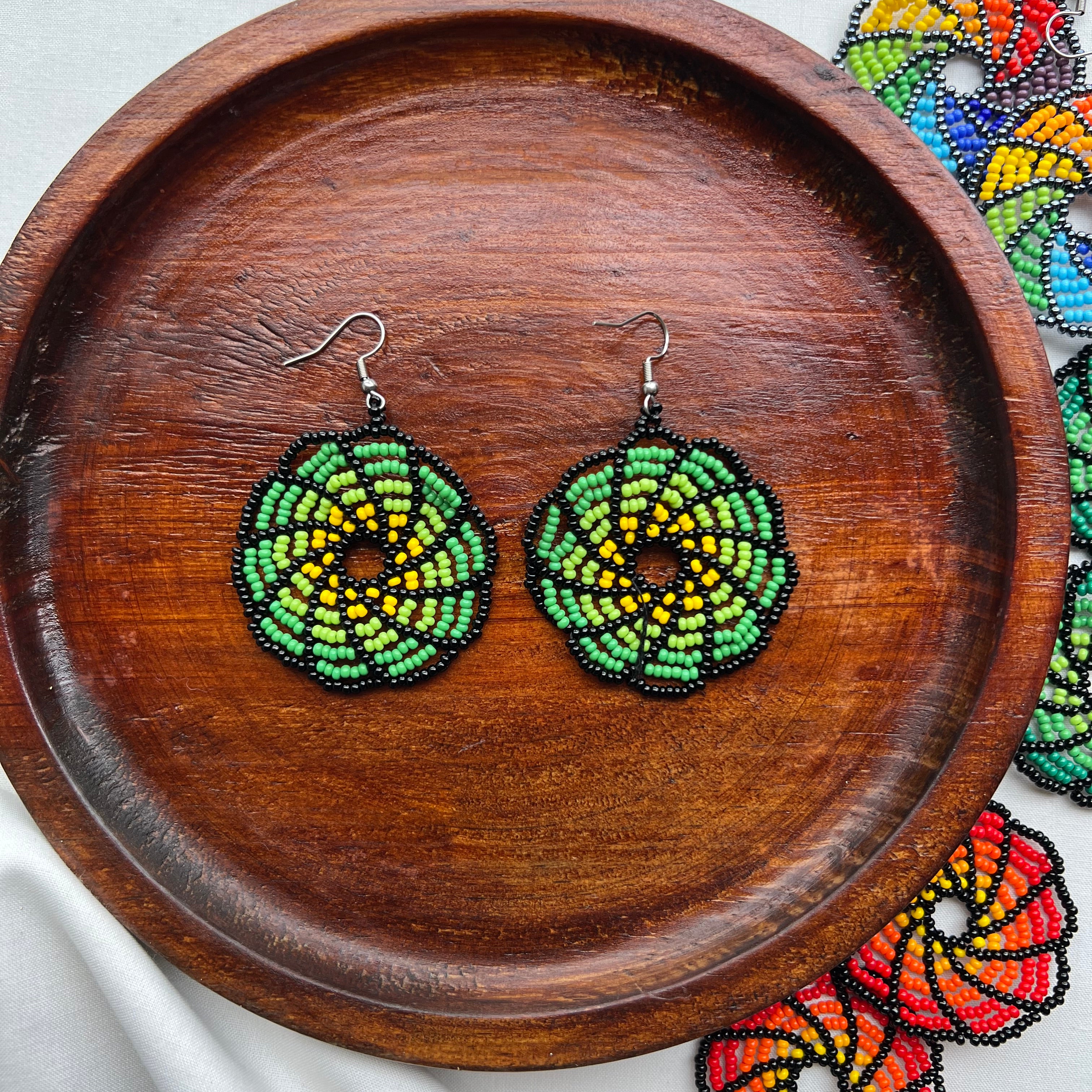 Swirls ✻ Misak Beaded Earrings