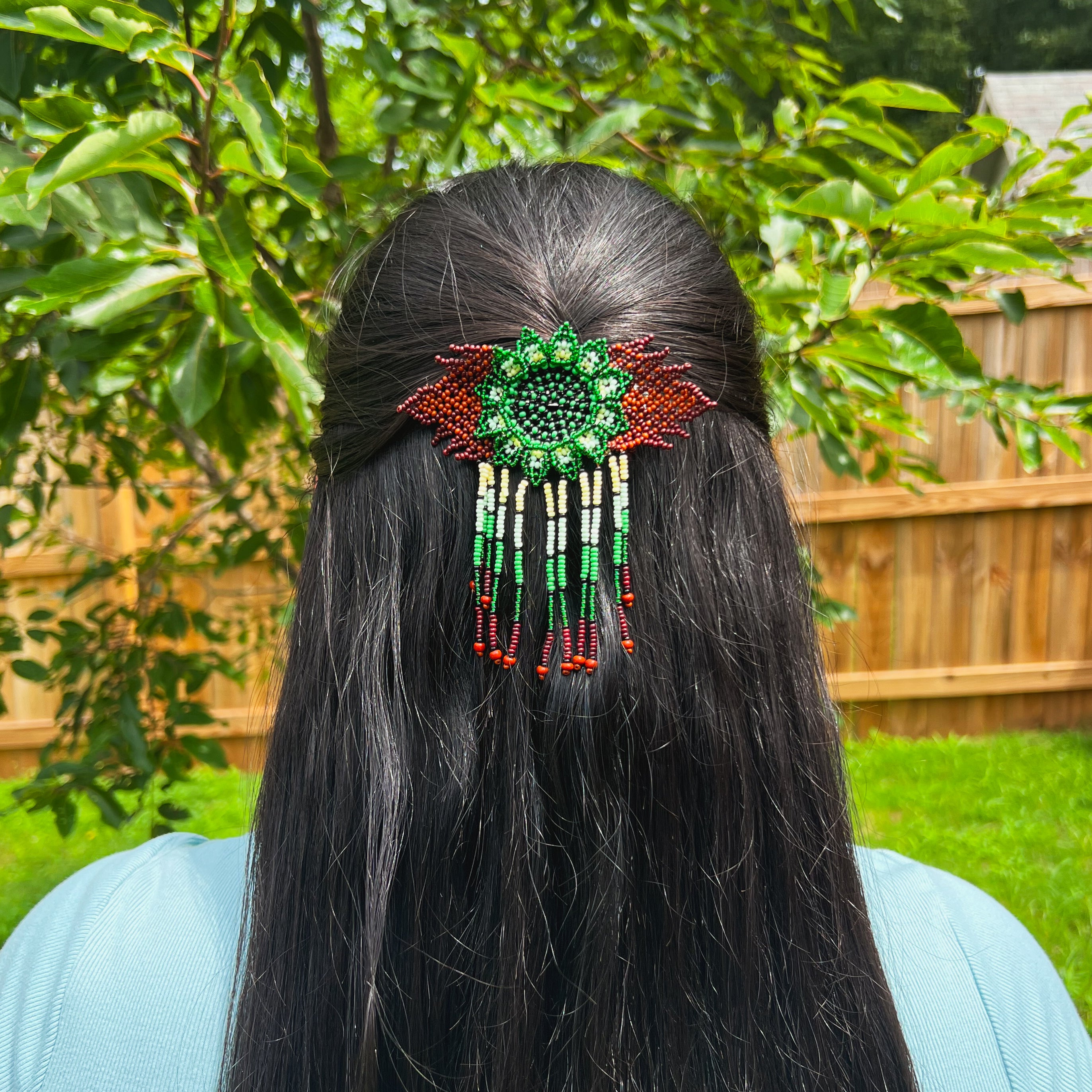 Flor Barrette ✻ Embera Beaded Hair Barrettes