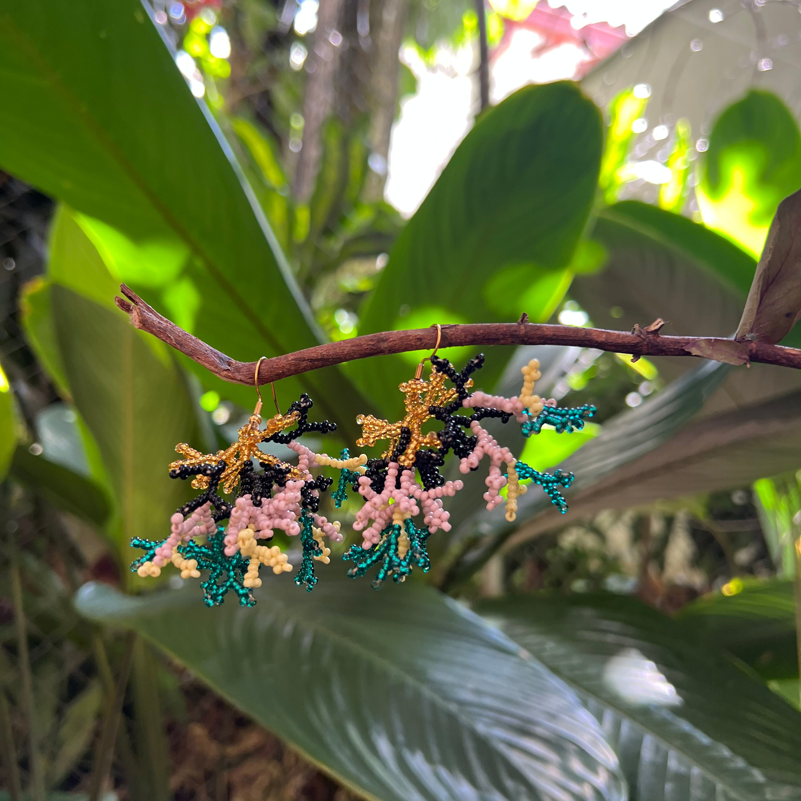 Mini Corals ✻ Inga Beaded Earrings