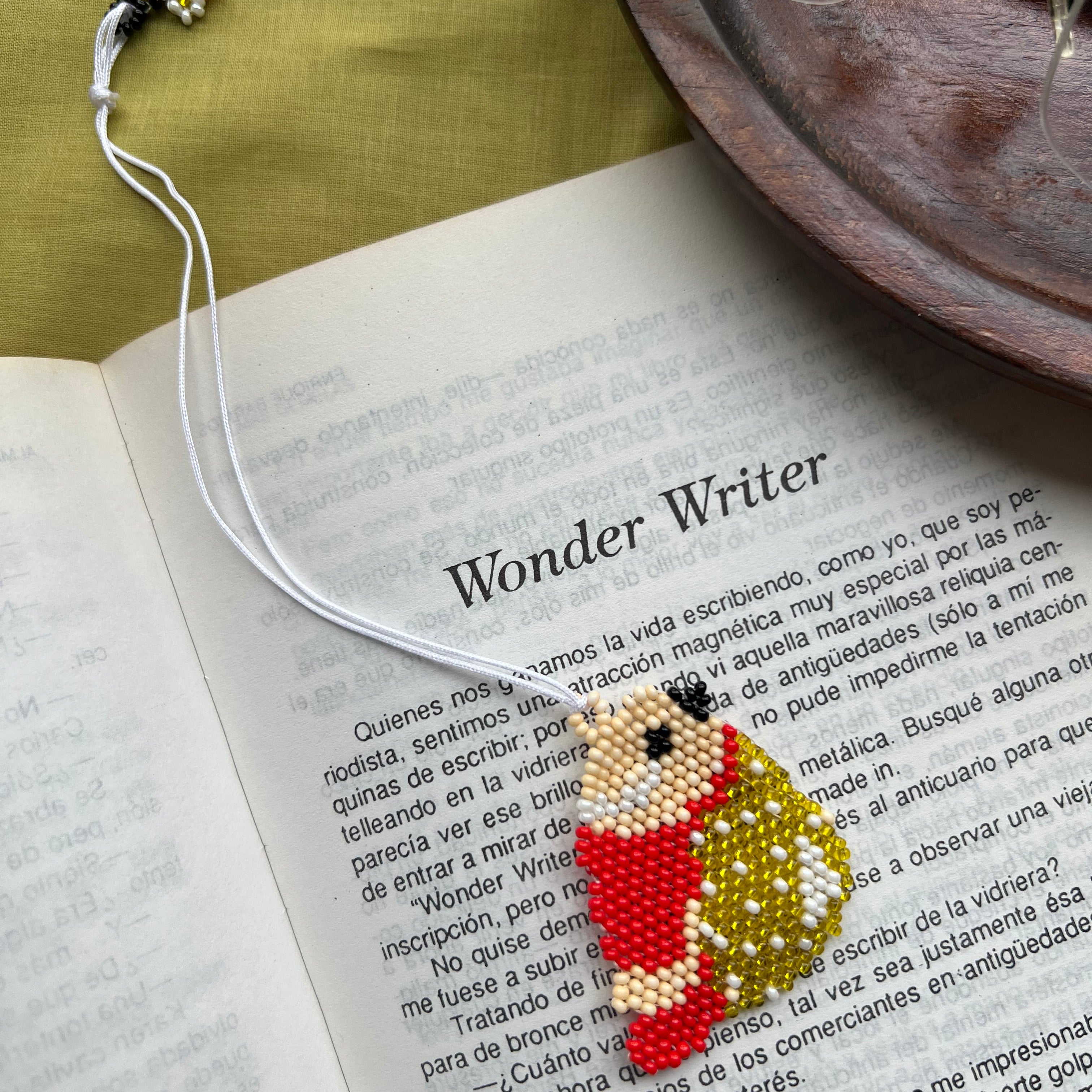 Red Bird Bookmark ✻ Handmade by Embera Artisans