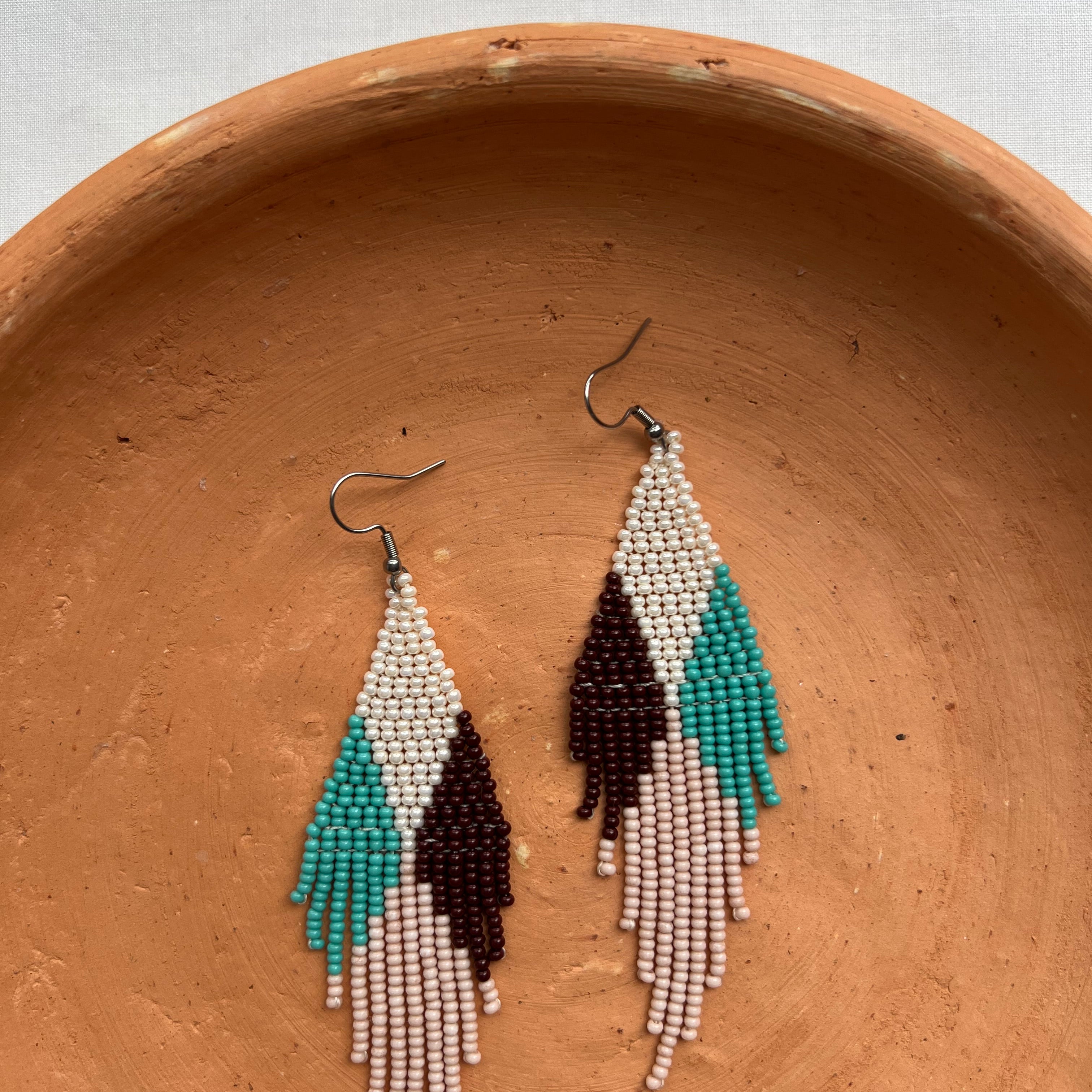 4 Corners ✻ Misak Beaded Earrings