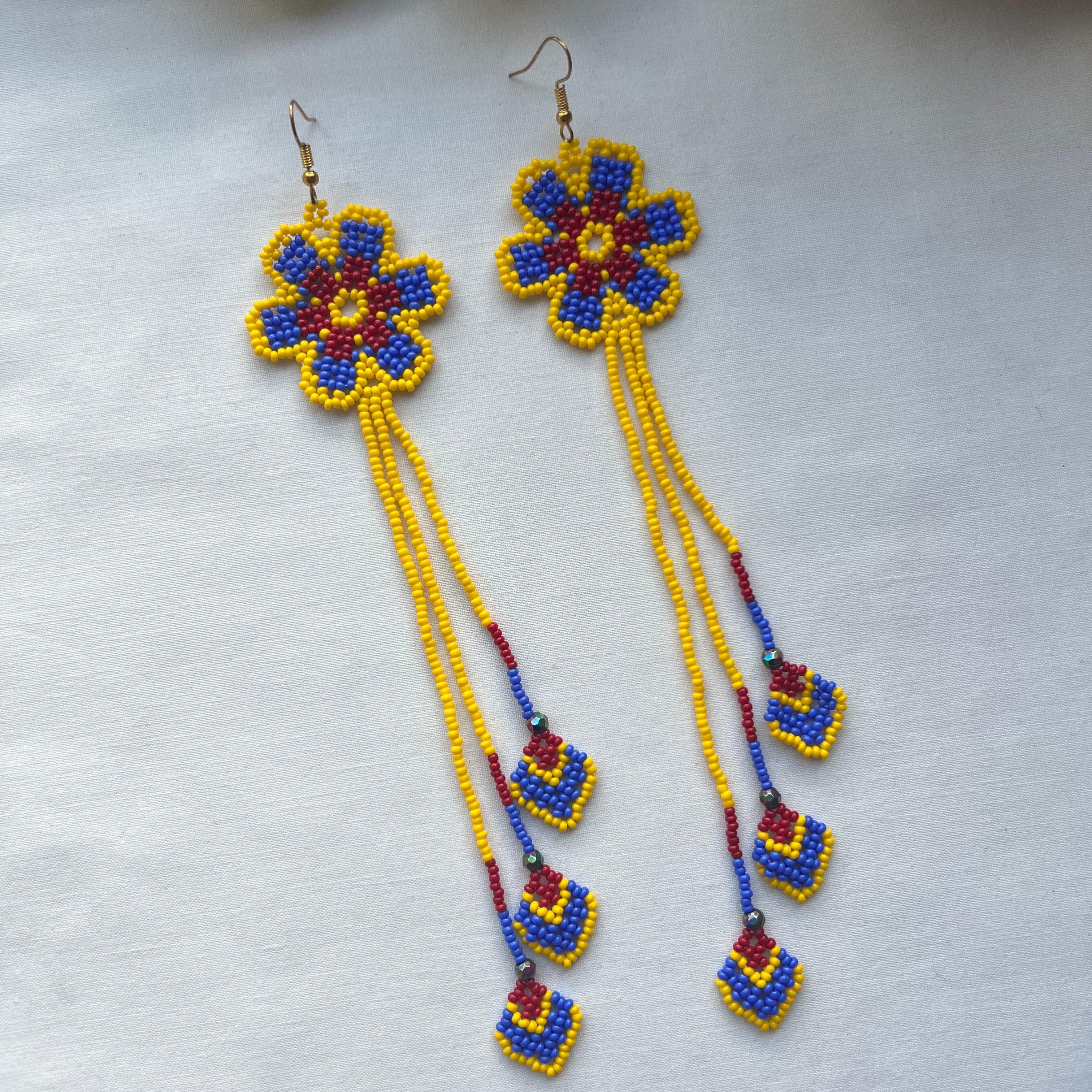 Arrow Bloom ✻ Embera Beaded Earrings