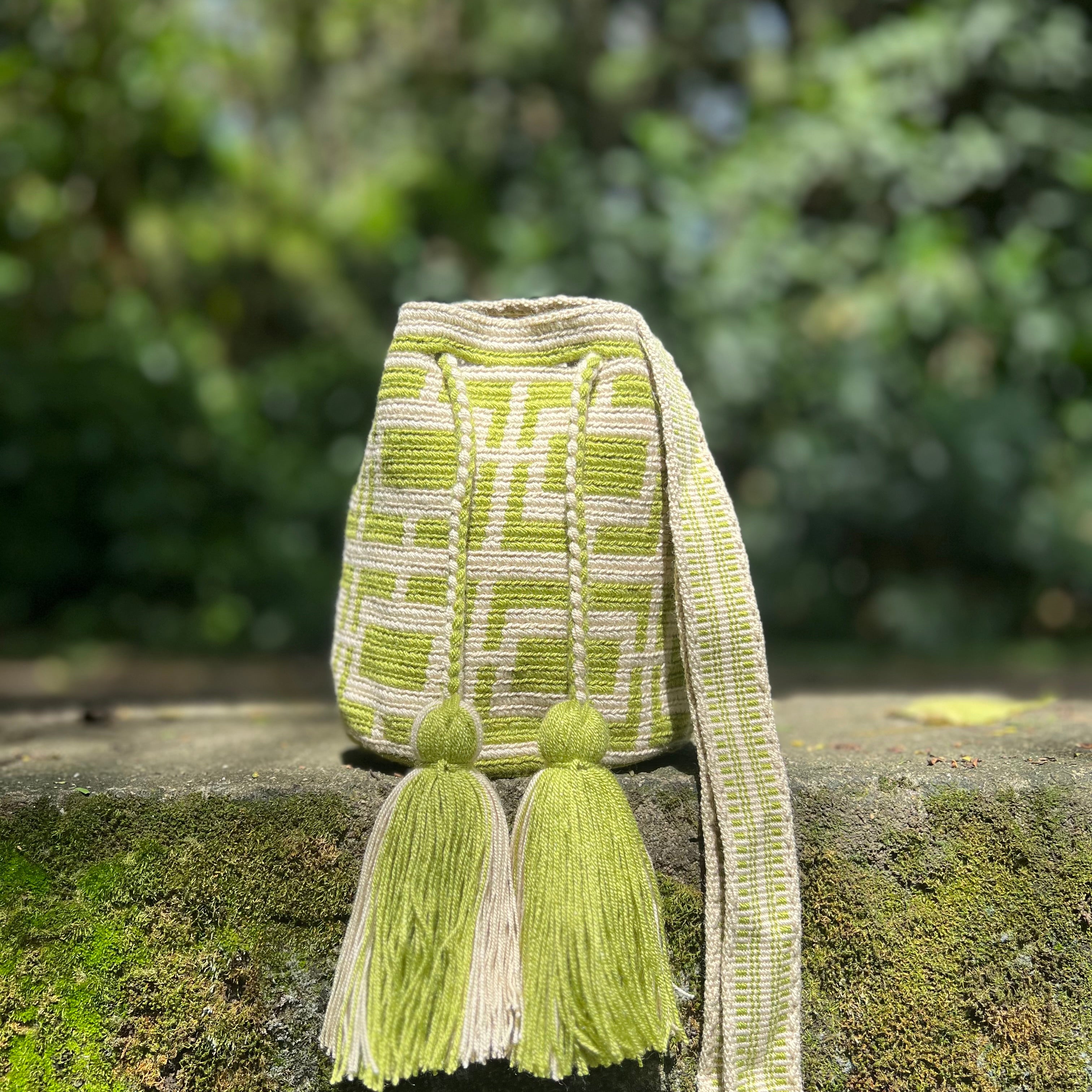 Greenie ✻ Mini Wayuu Mochila