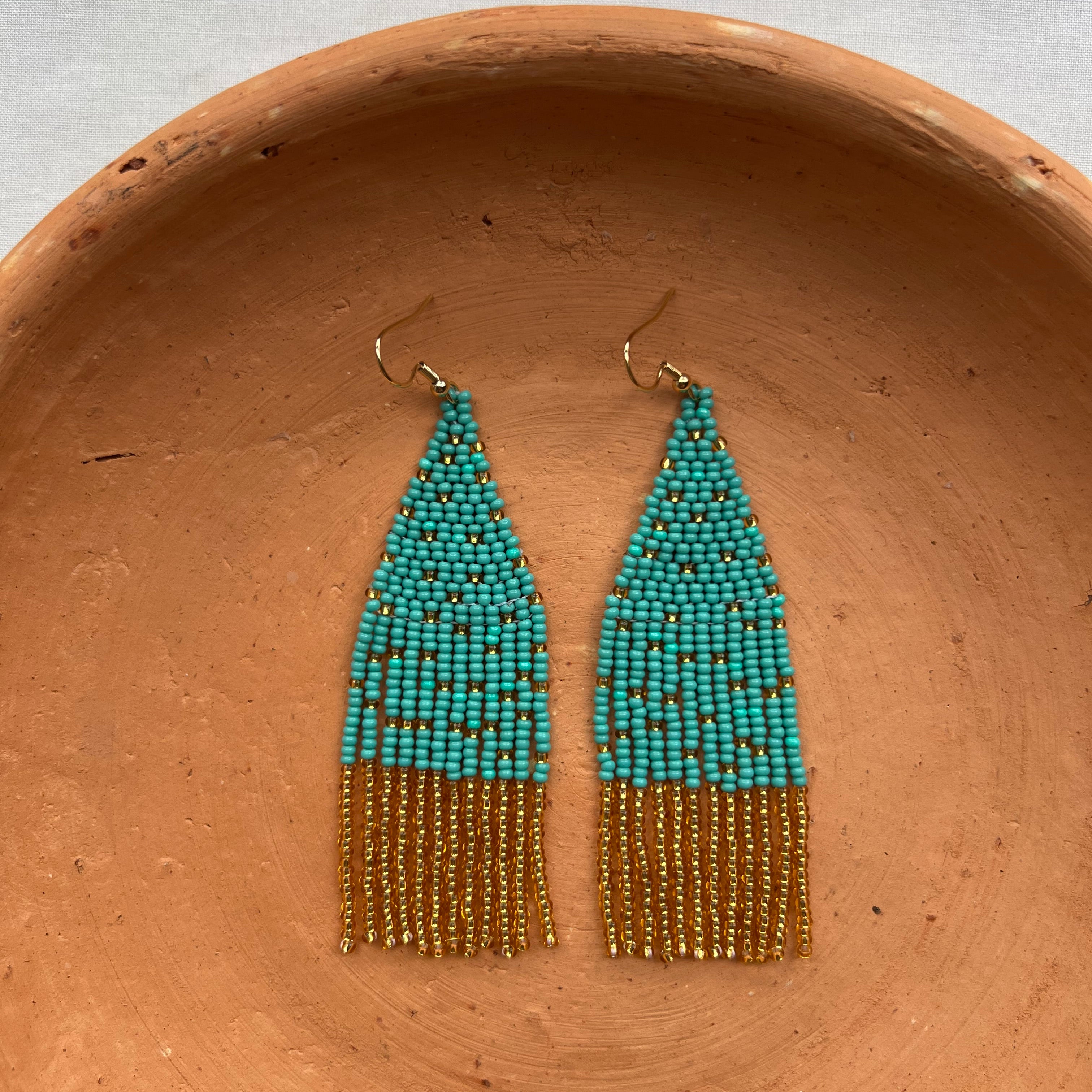 Turquesa ✻ Misak Beaded Earrings