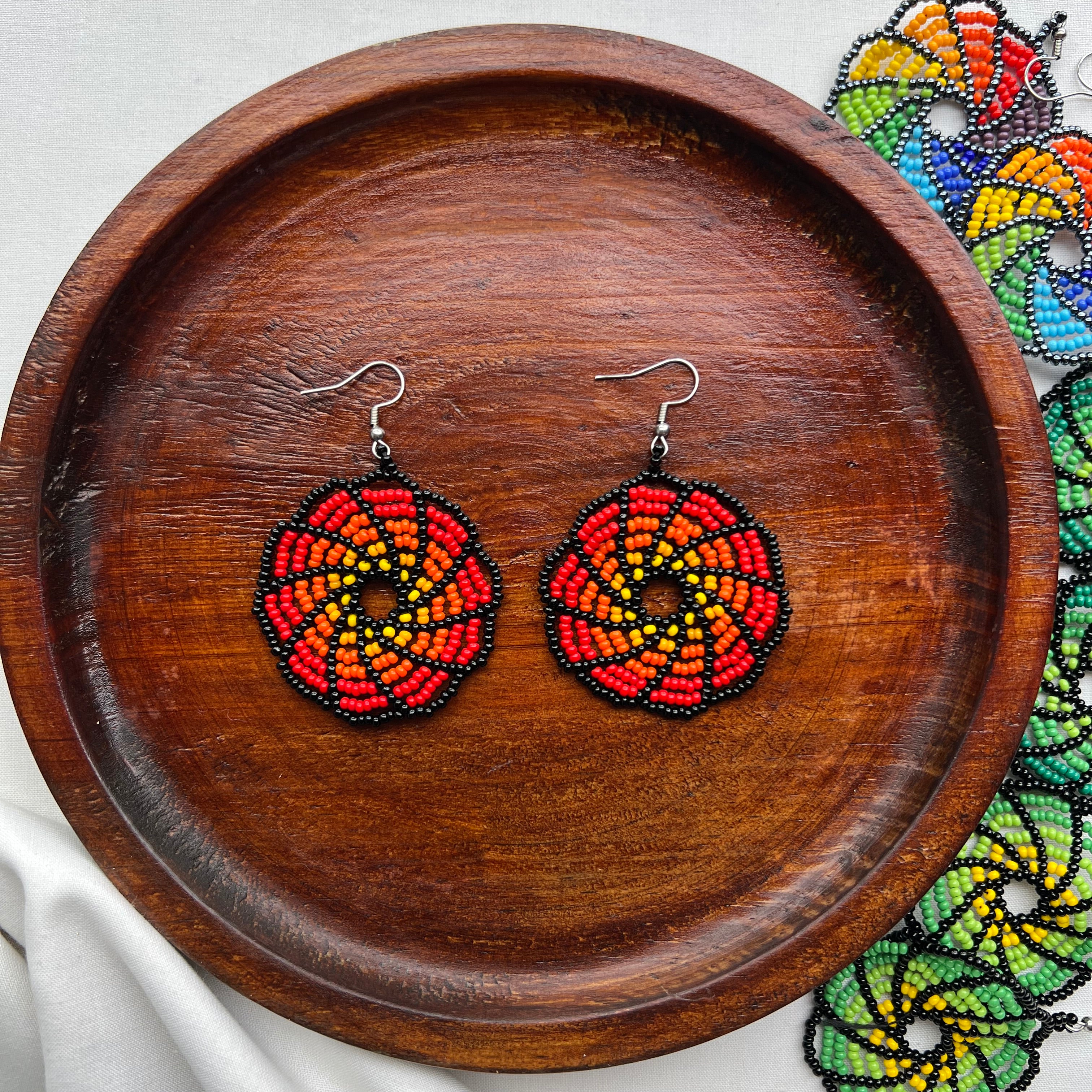 Swirls ✻ Misak Beaded Earrings
