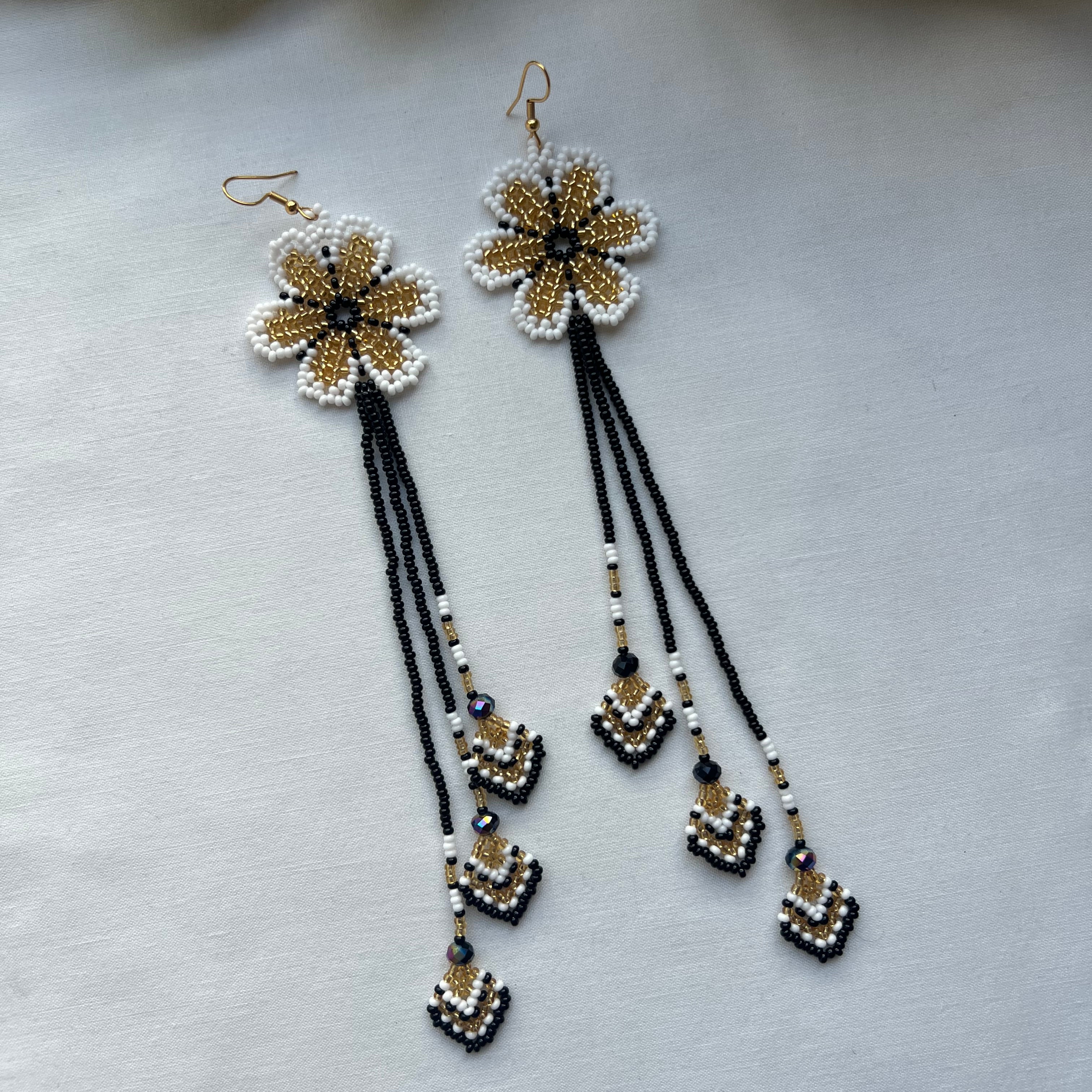 Arrow Bloom ✻ Embera Beaded Earrings