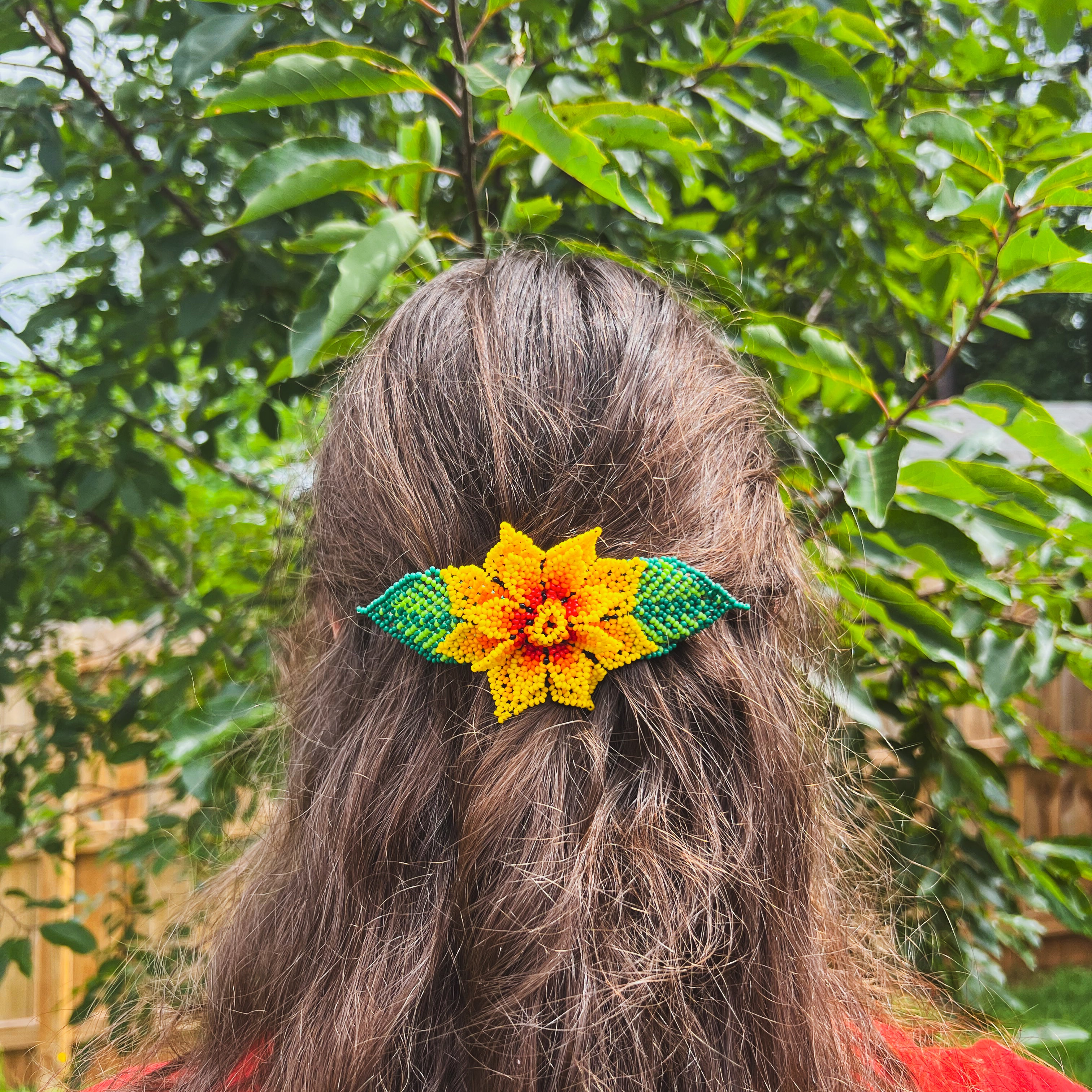 Flor Barrette ✻ Embera Beaded Hair Barrettes