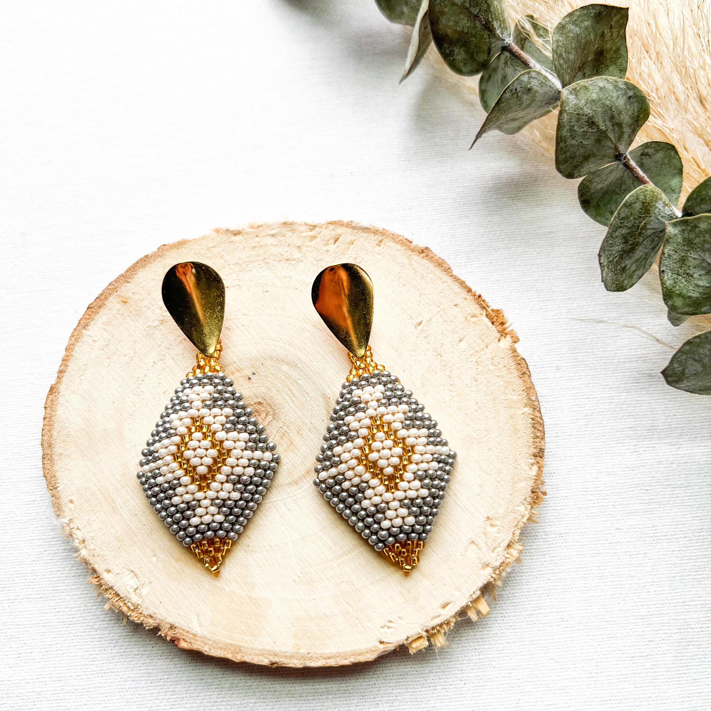 Diamante ✻ Misak Beaded Earrings
