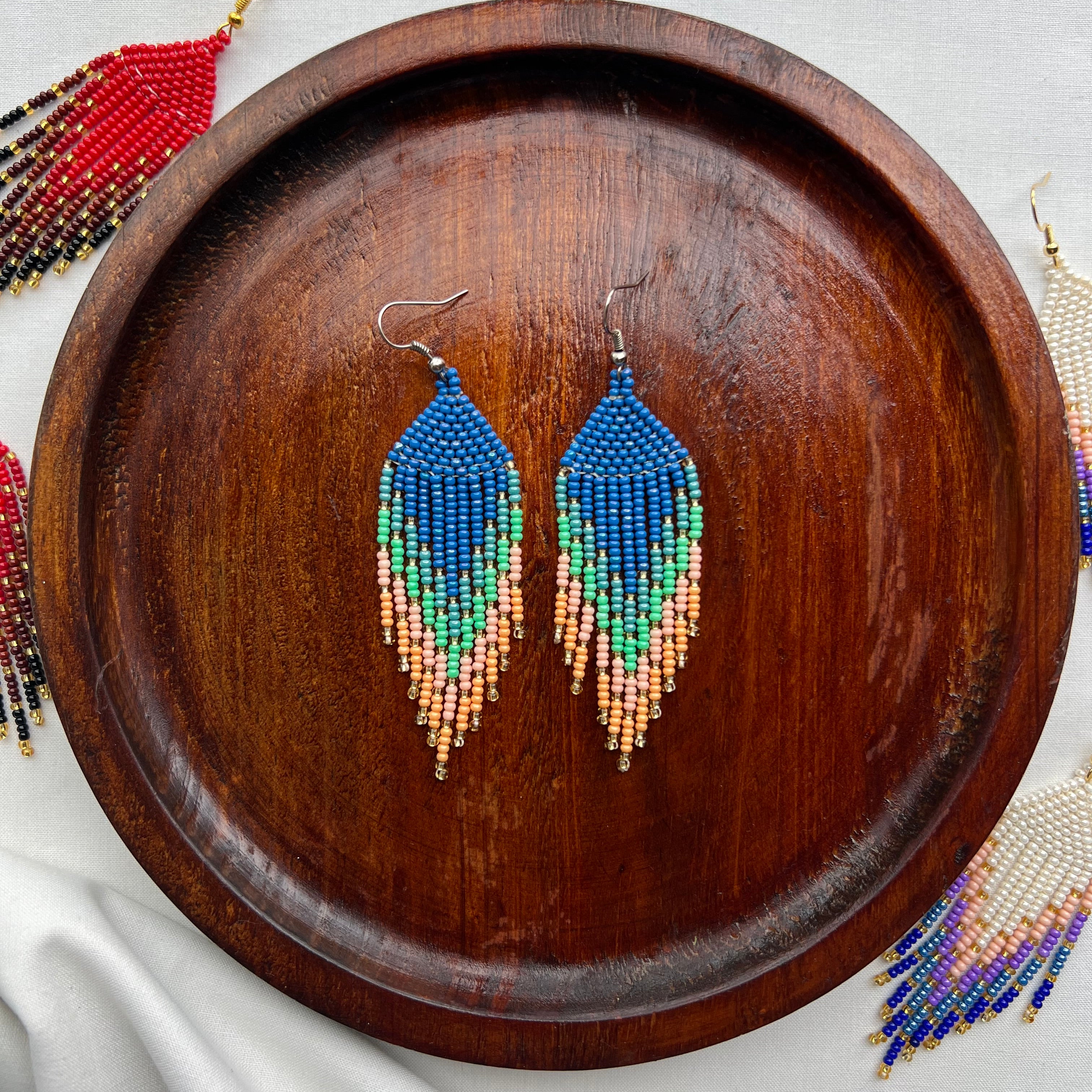 Rays ✻ Misak Beaded Earrings