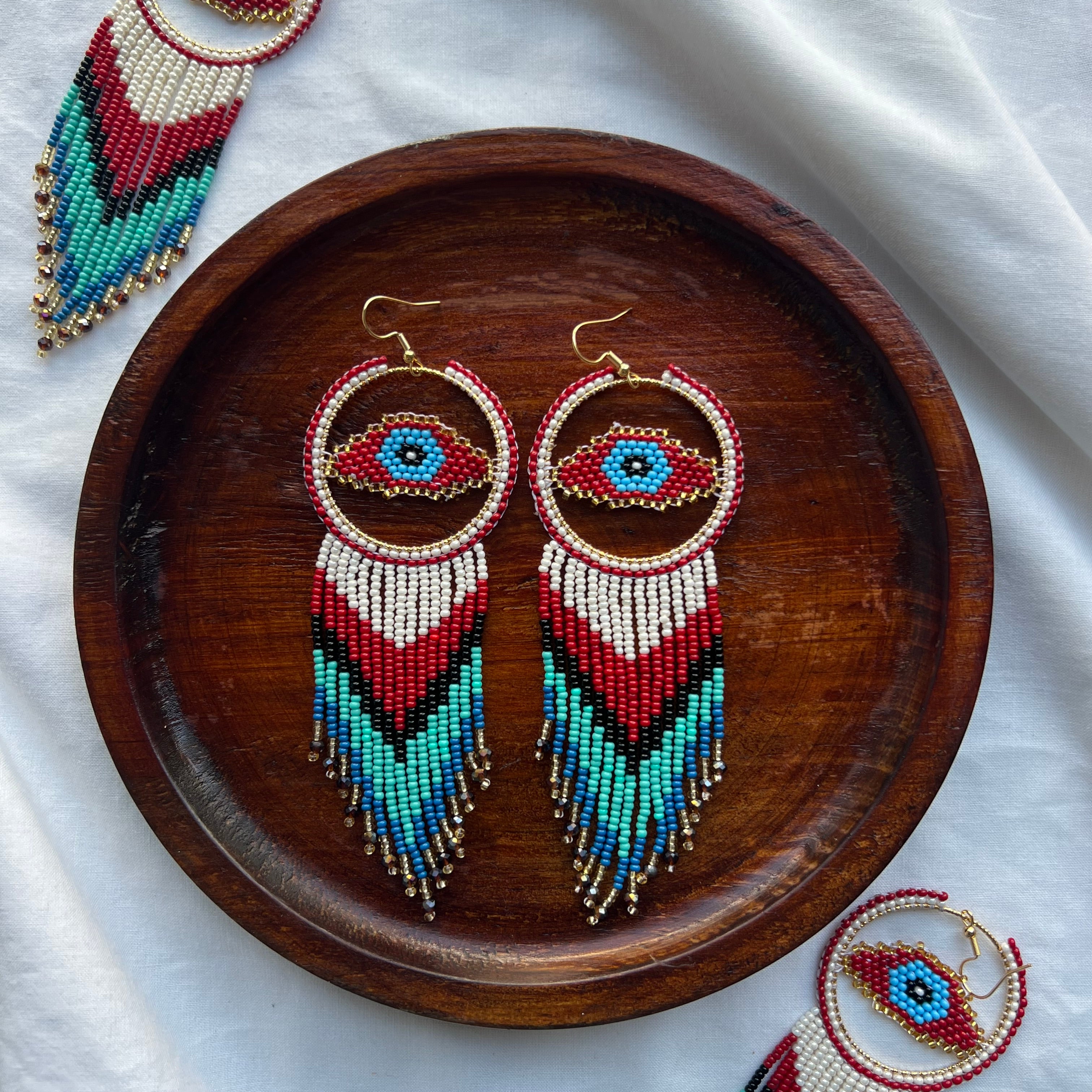Ojitos ✻ Misak Beaded Earrings