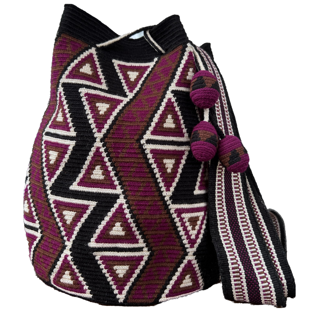 1 THREAD Midnight ✻ Large Wayuu Mochila