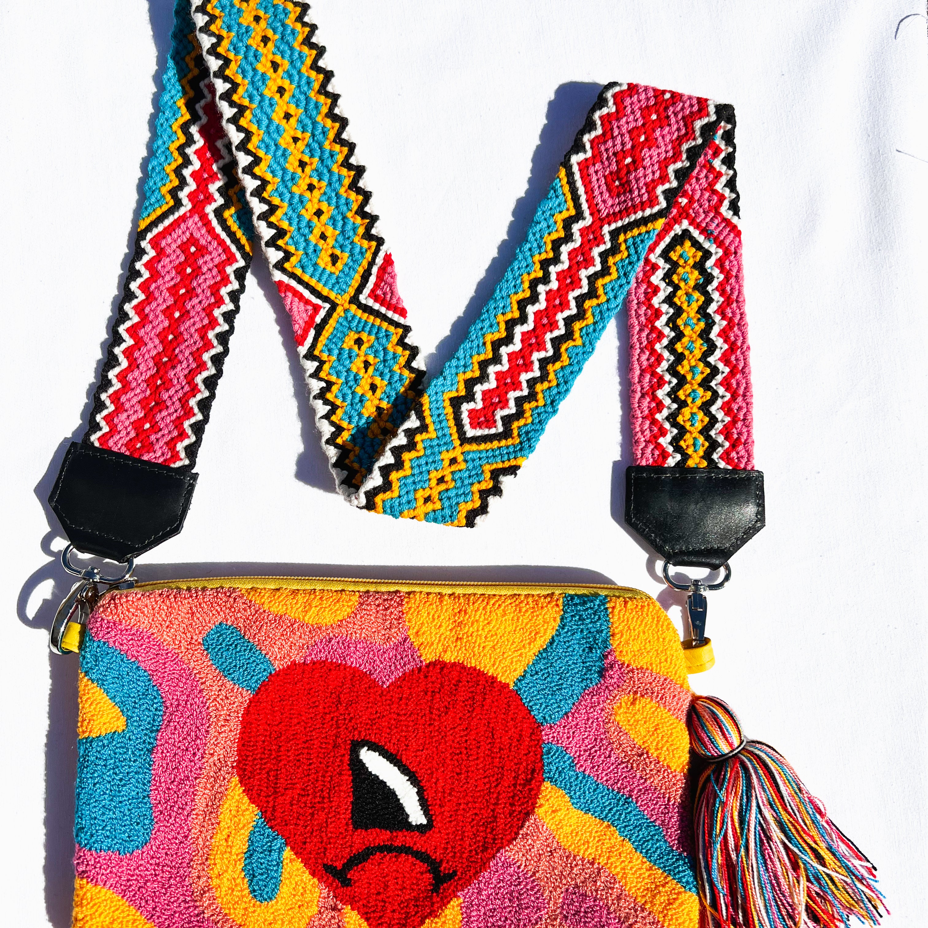 BAD BUNNY COLLECTION ✻ Large Wayuu Clutch with Strap