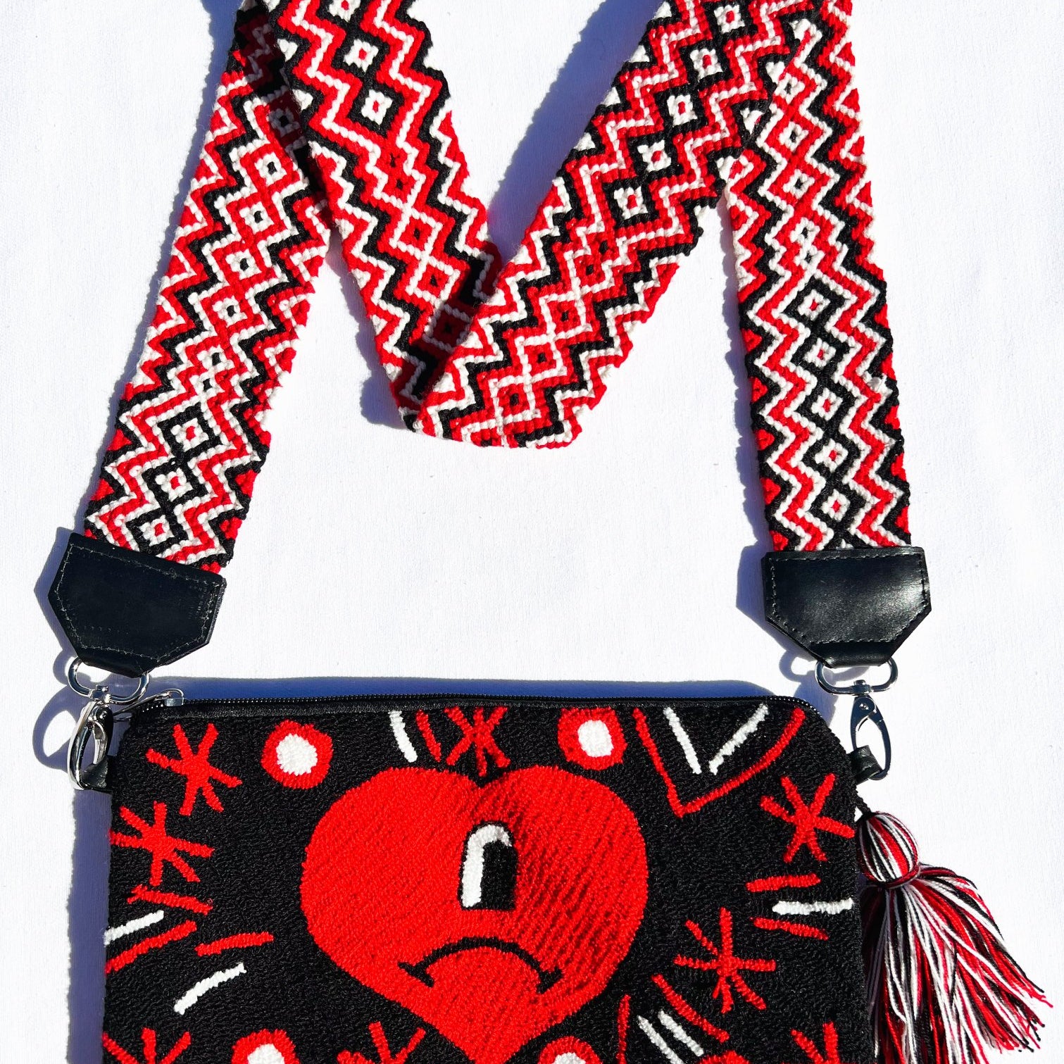 BAD BUNNY COLLECTION ✻ Large Wayuu Clutch with Strap