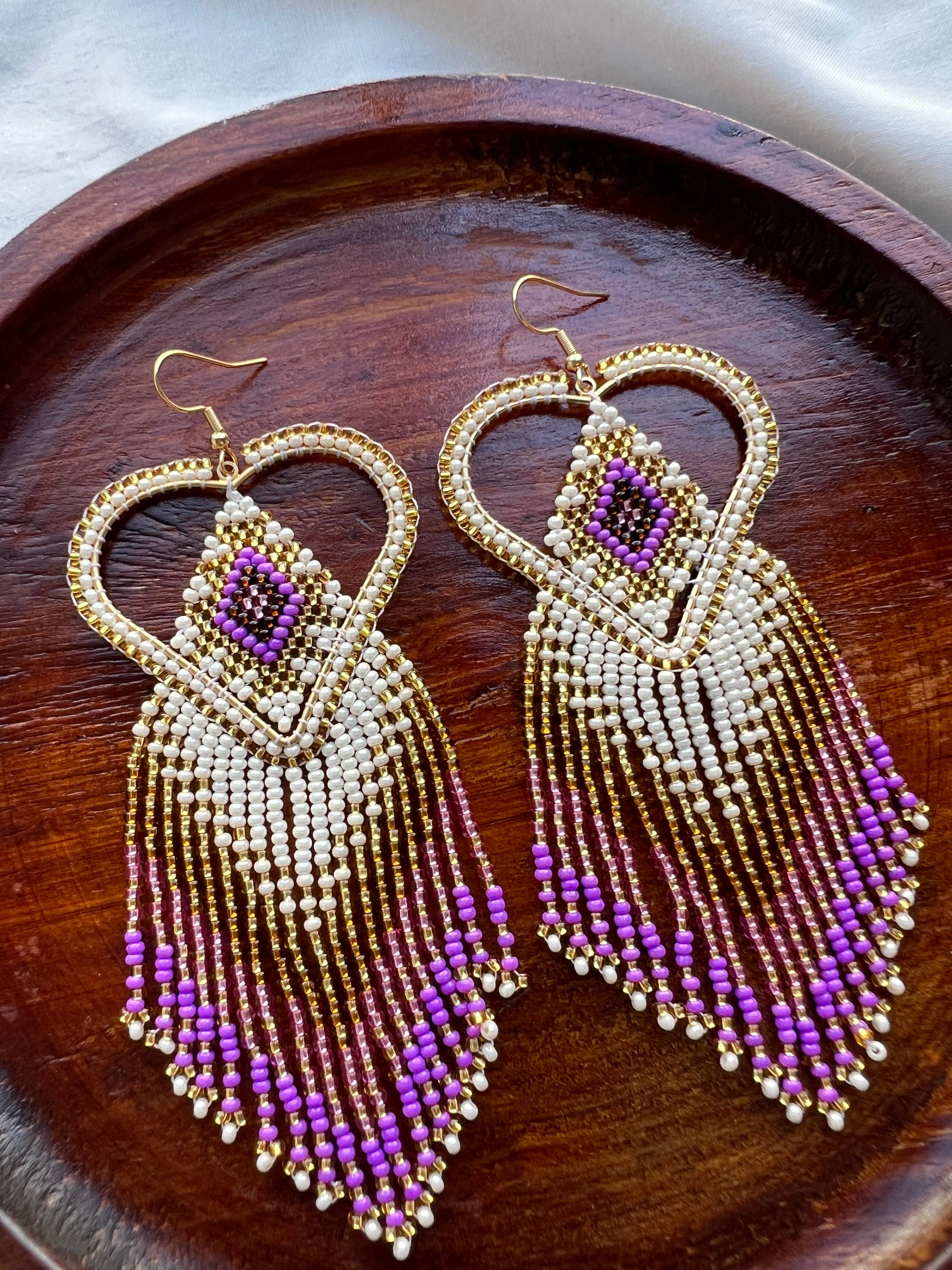 Mi Corazón ✻ Misak Beaded Earrings