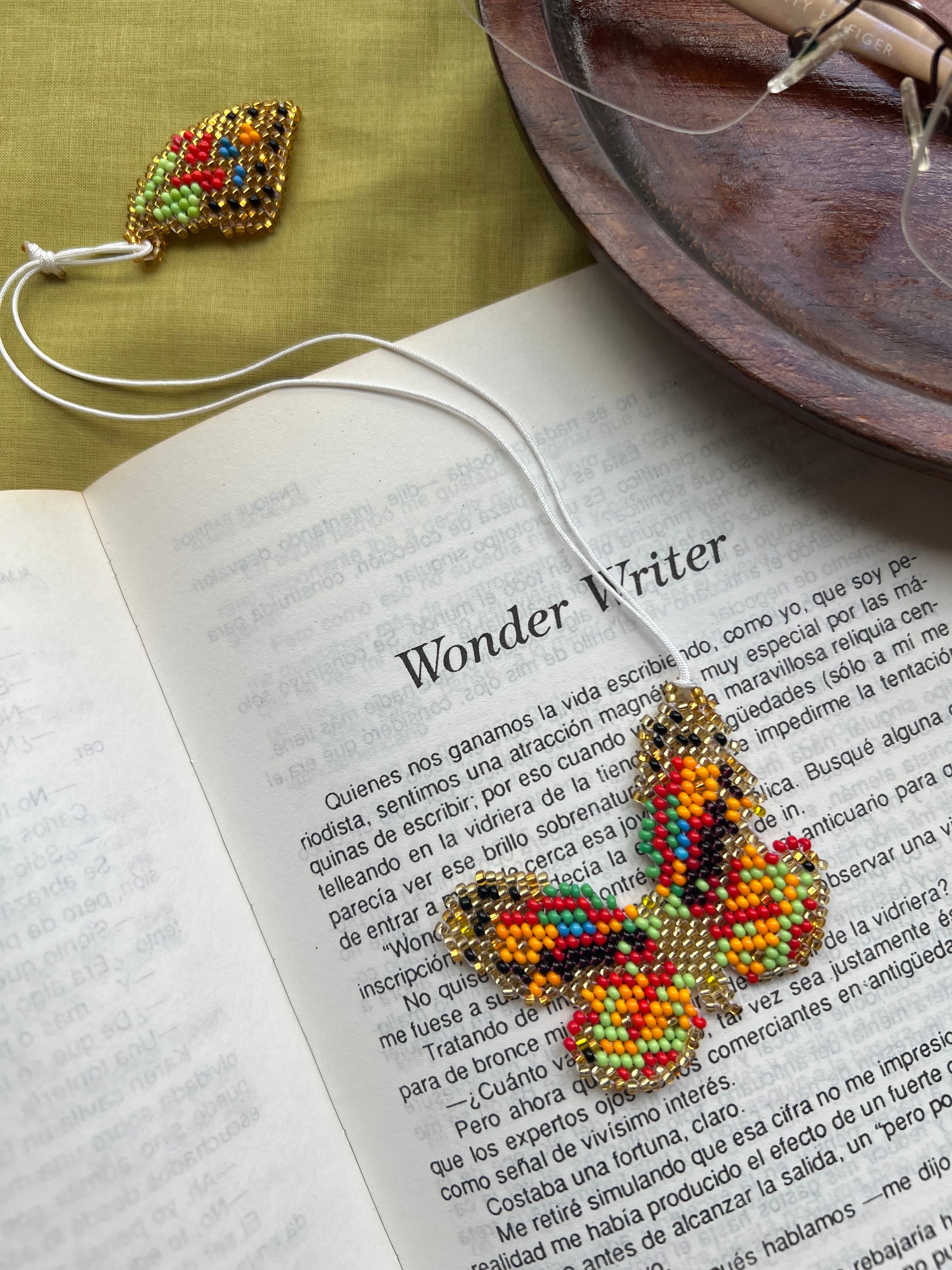 Multicolored Butterfly Bookmark ✻ Hand Beaded by Embera Artisans