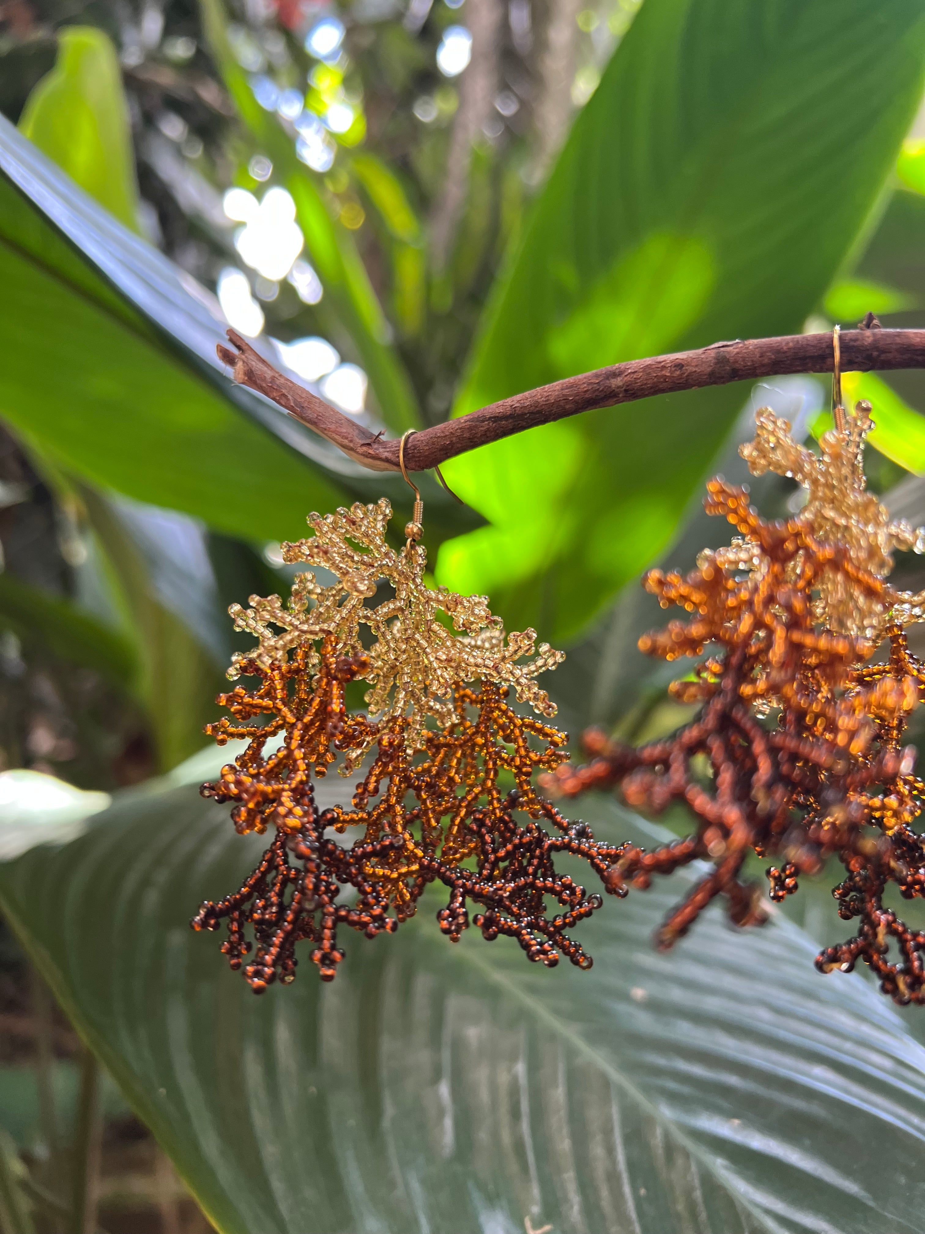 Corals ✻ Inga Beaded Earrings