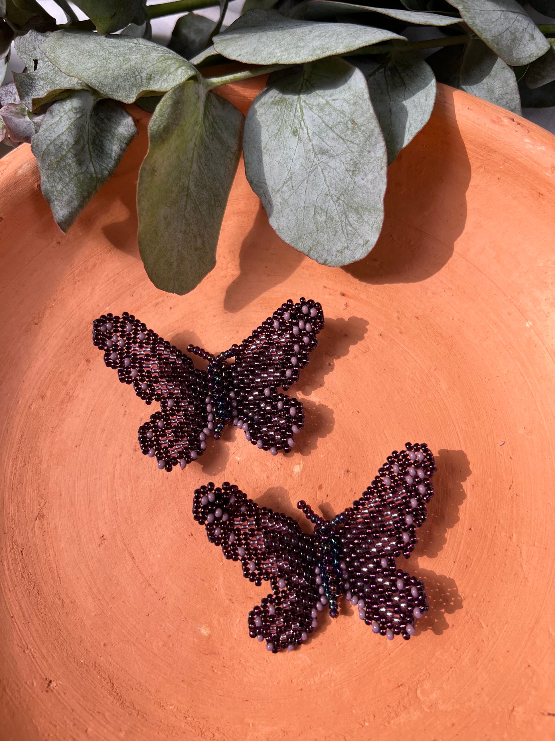 Mariposita ✻ Small Inga Butterfly Beaded Earrings
