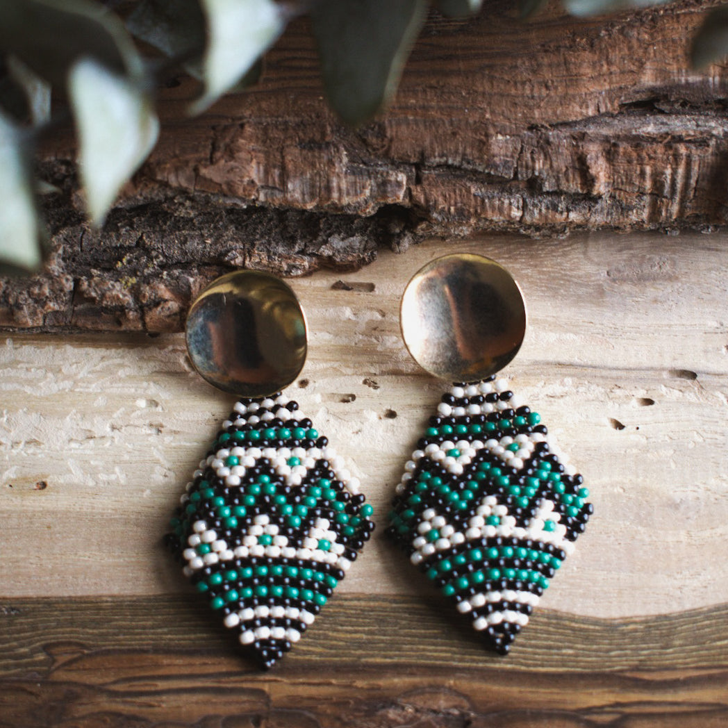 Diamante ✻ Misak Beaded Earrings