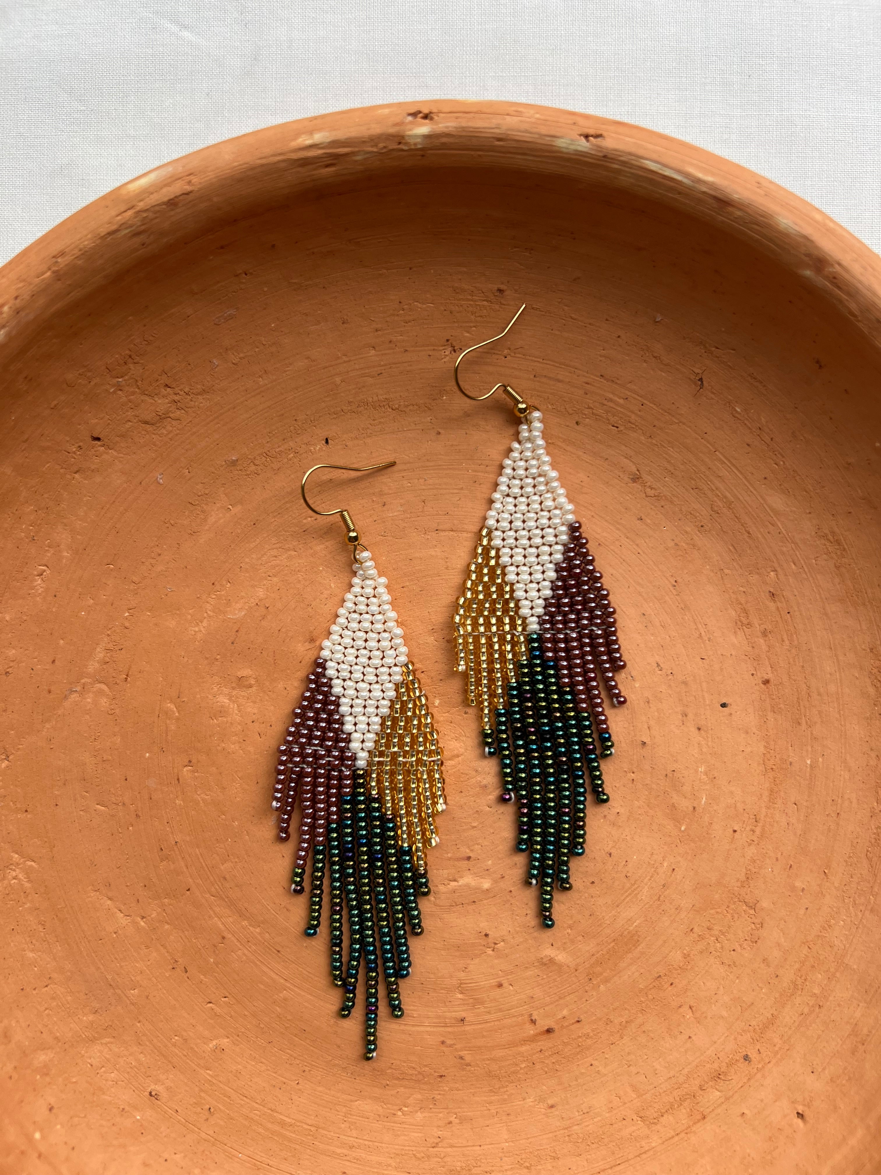 4 Corners ✻ Misak Beaded Earrings