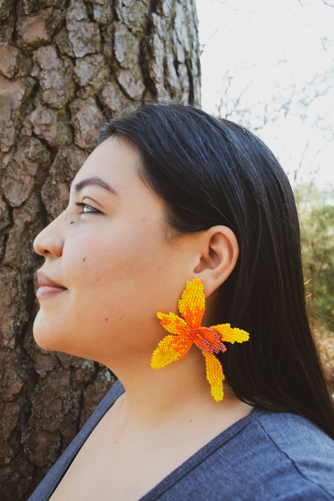 Orquídea ✻ Embera Beaded Earrings