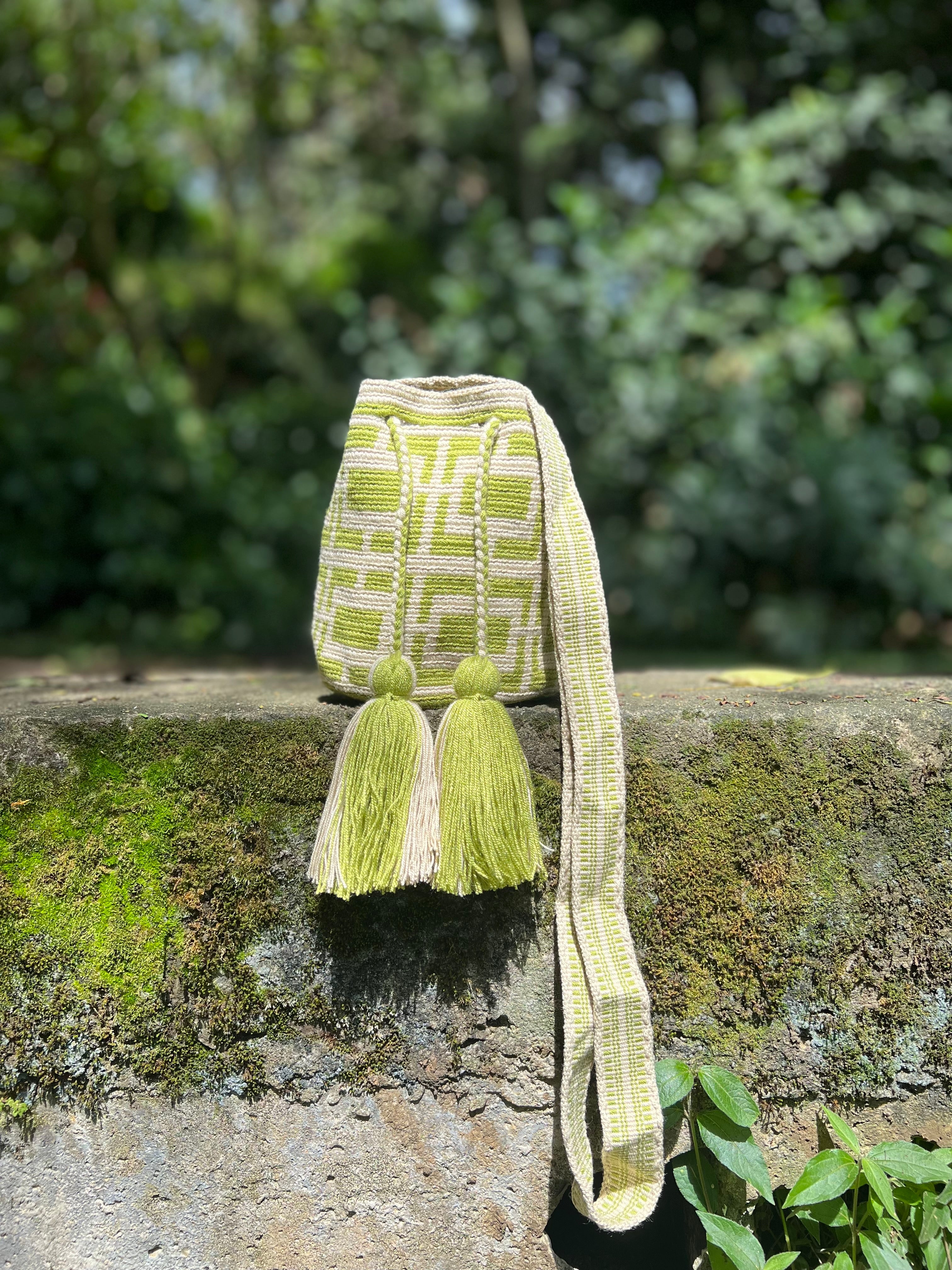 Greenie ✻ Mini Wayuu Mochila