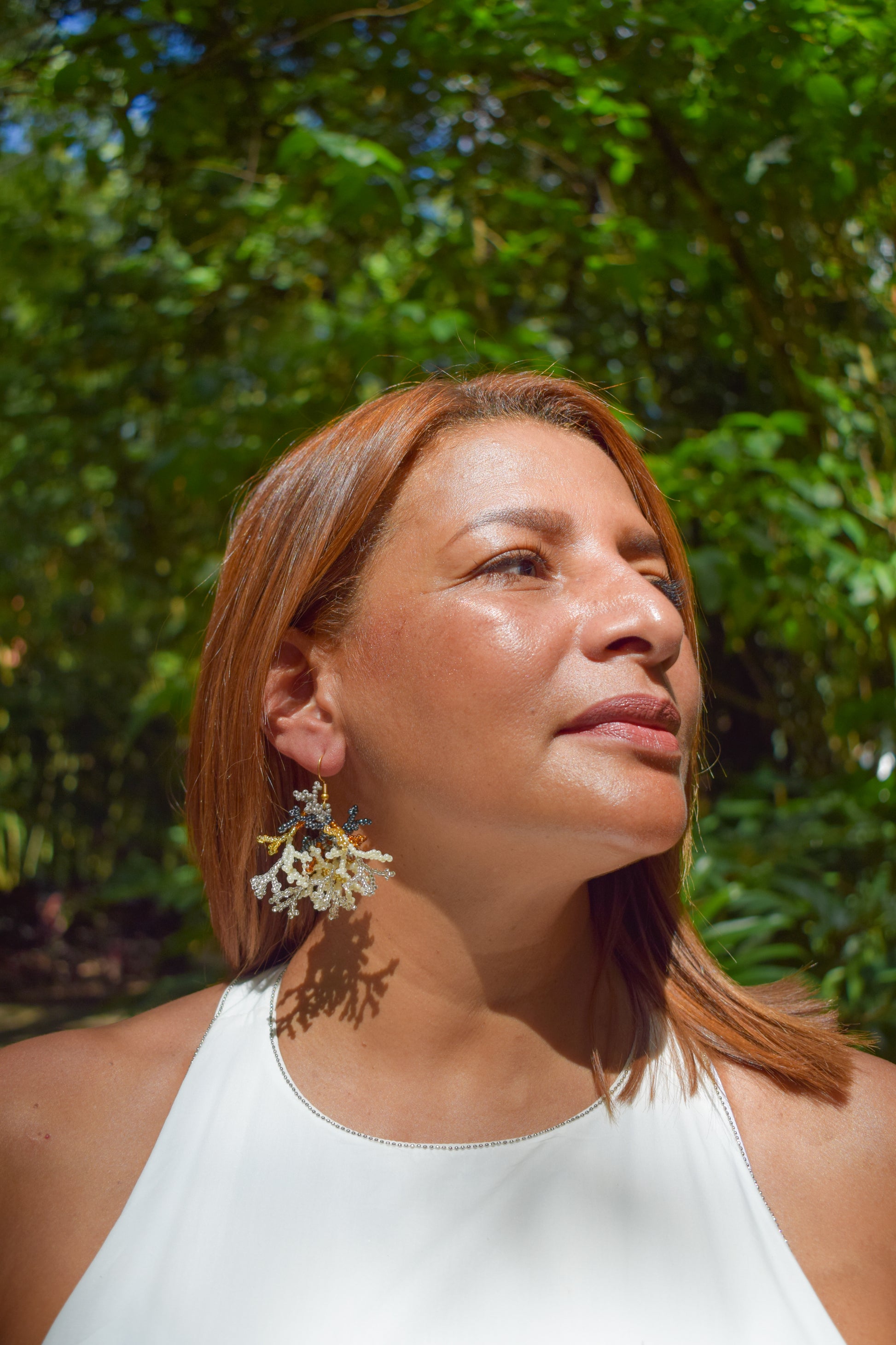 Mini Corals ✻ Inga Beaded Earrings