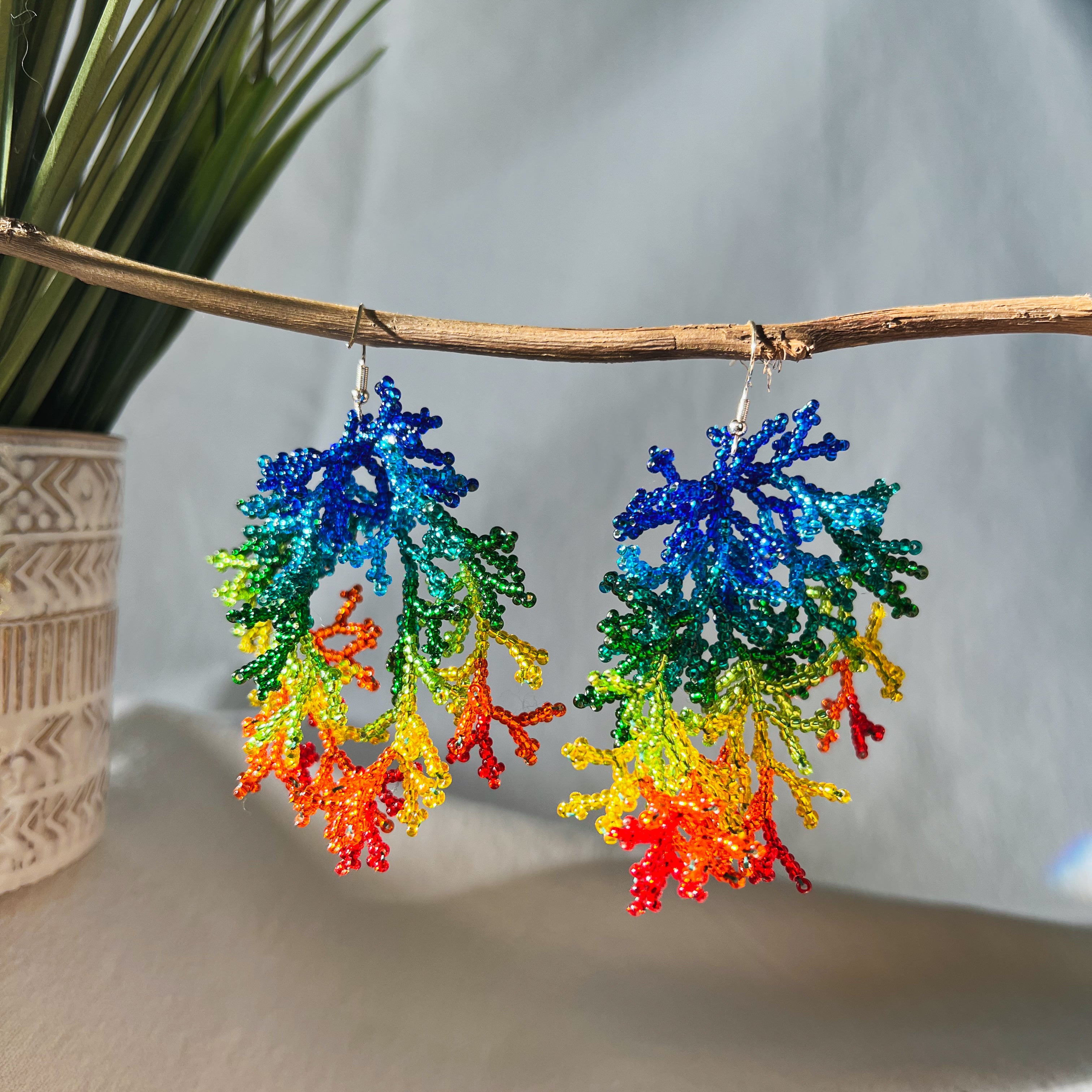 Corals ✻ Inga Beaded Earrings