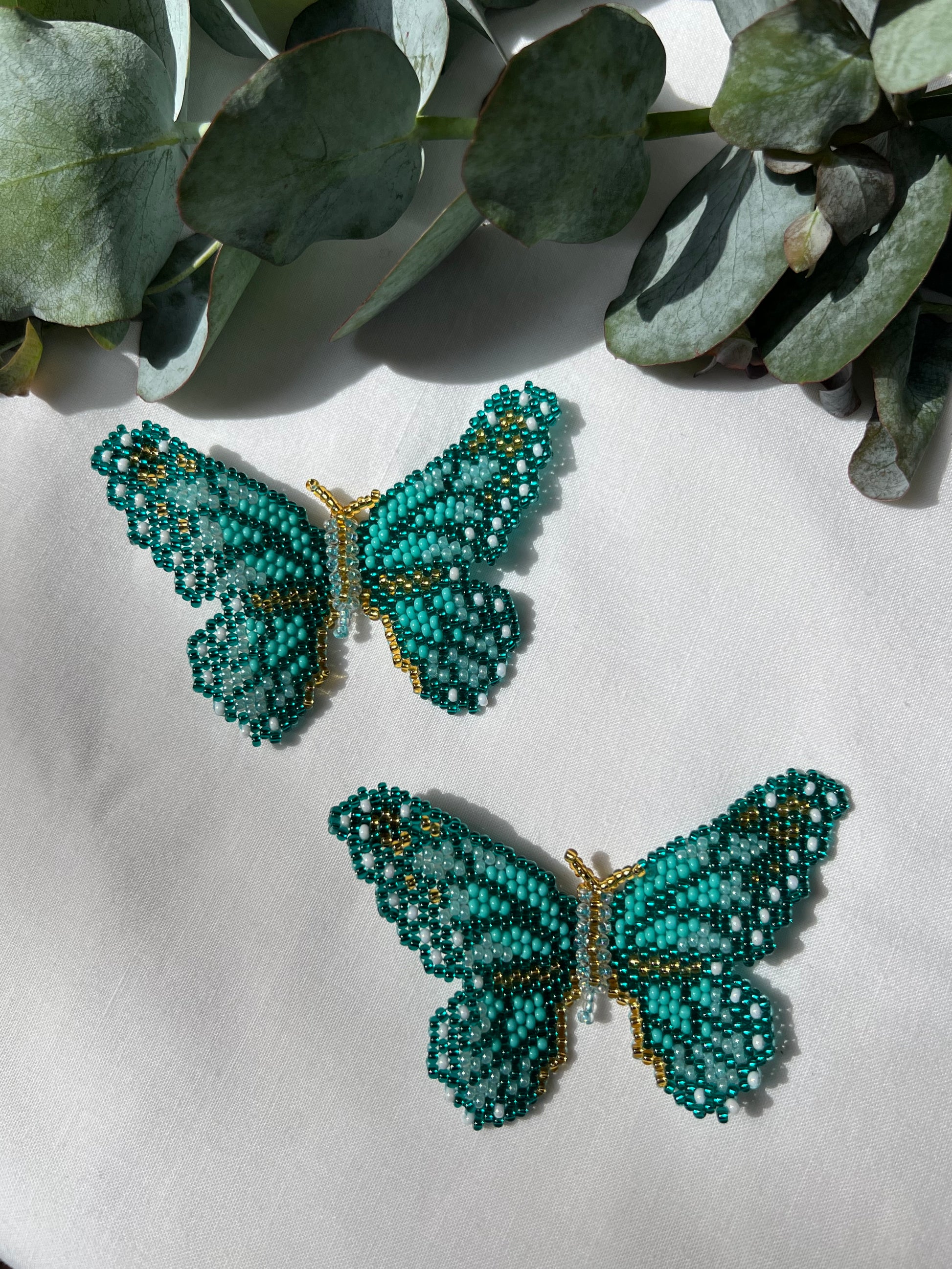 Mariposa ✻ Large Inga Butterfly Beaded Earrings