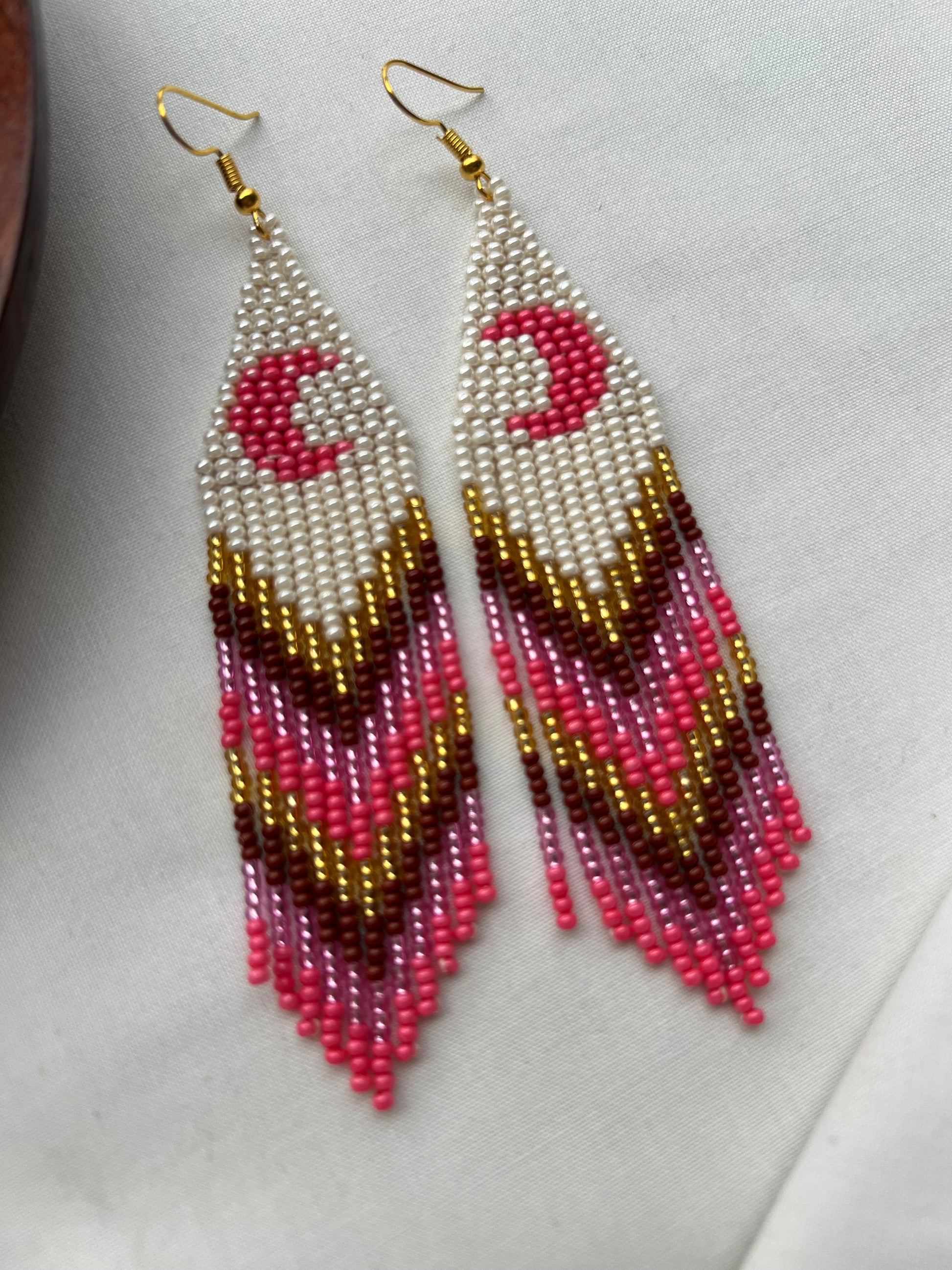 Pink Moon ✻ Misak Beaded Earrings