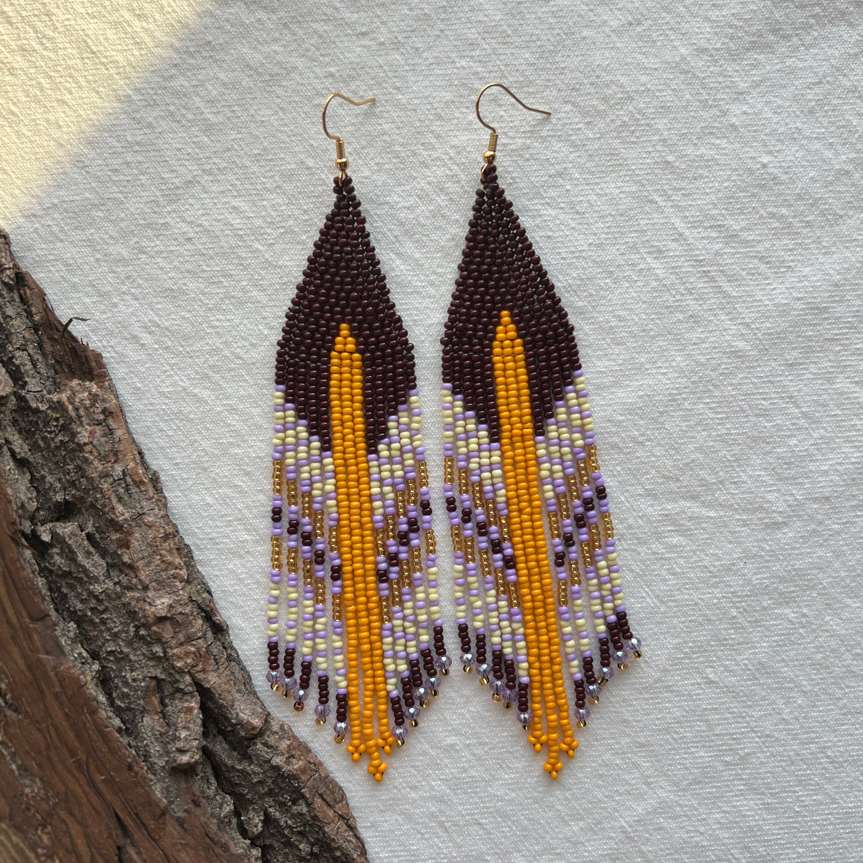 Blackberry ✻ Misak Beaded Earrings