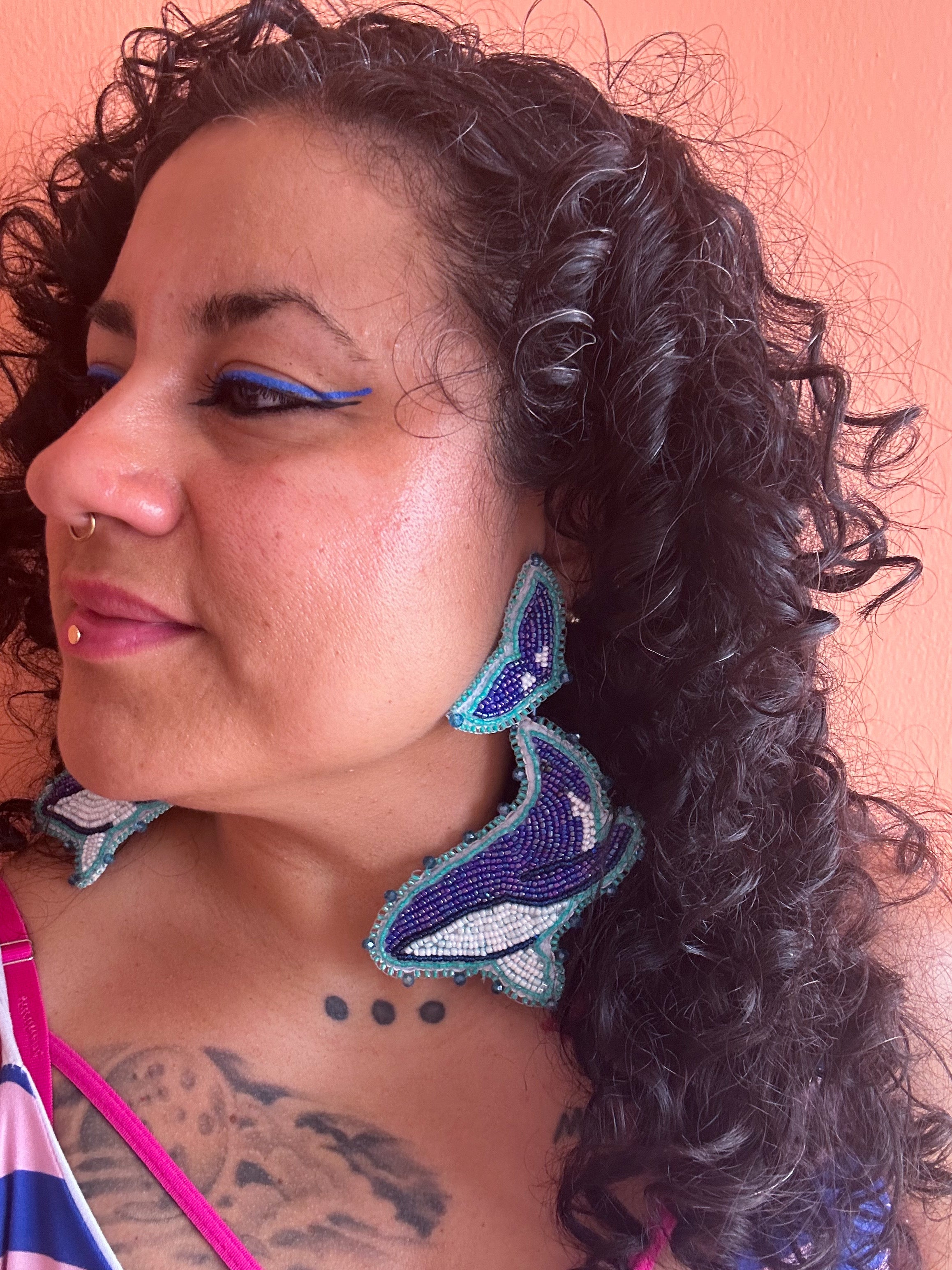 Humpback Whale Earrings ✻ Stinging Ray Collection (MADE TO ORDER)