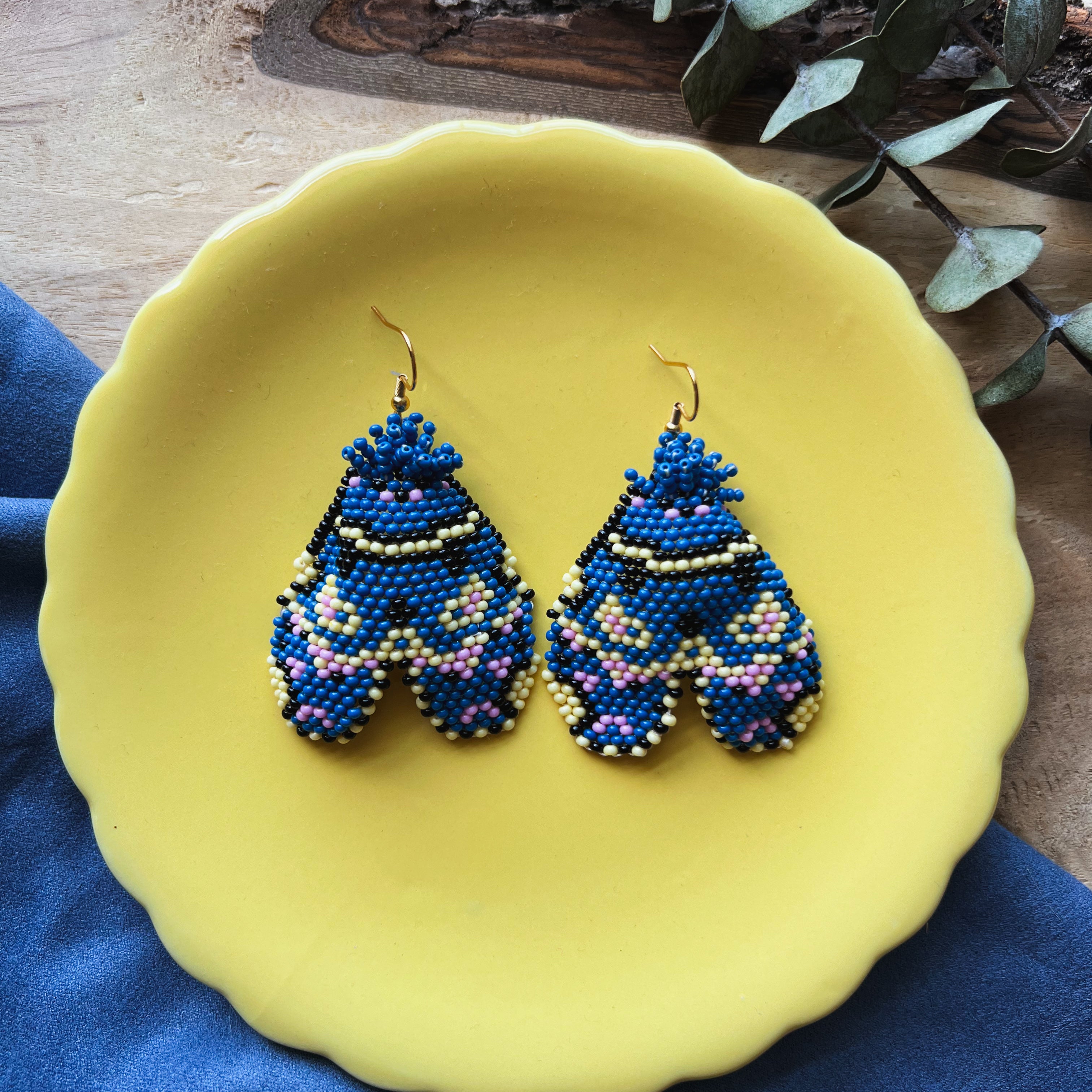 Lily Moth ✻ Embera Beaded Earrings
