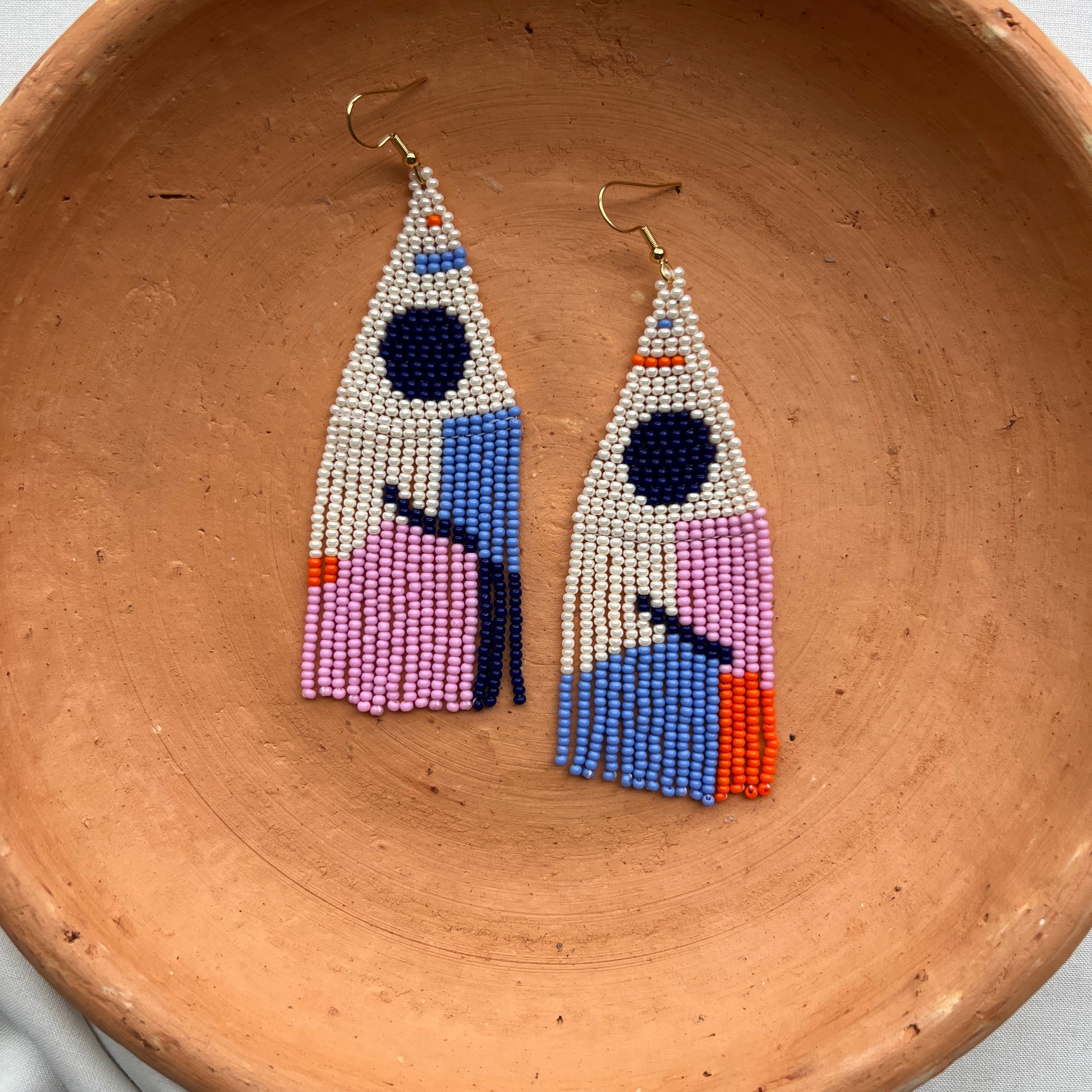 Retro ✻ Misak Beaded Earrings