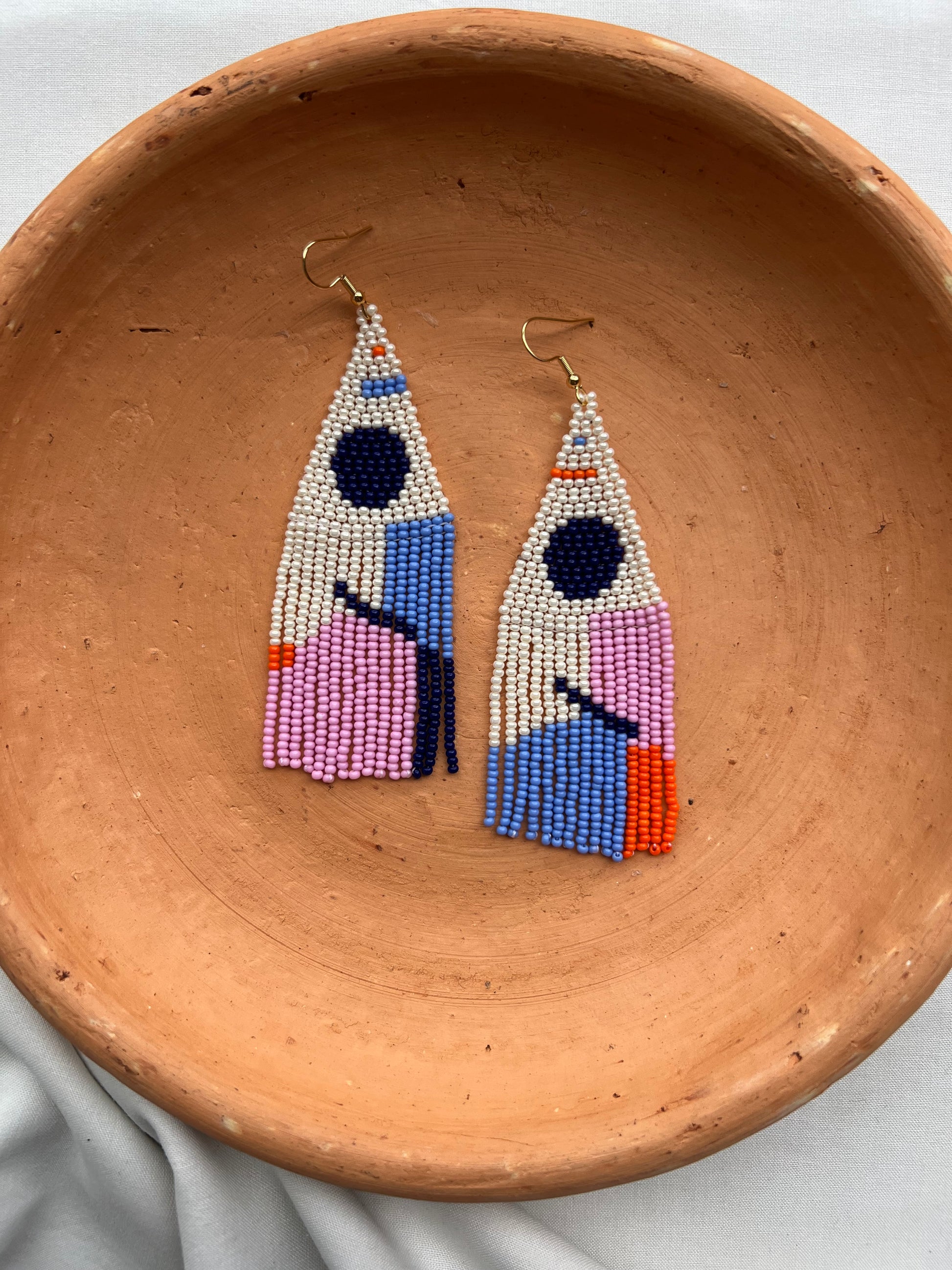 Retro ✻ Misak Beaded Earrings