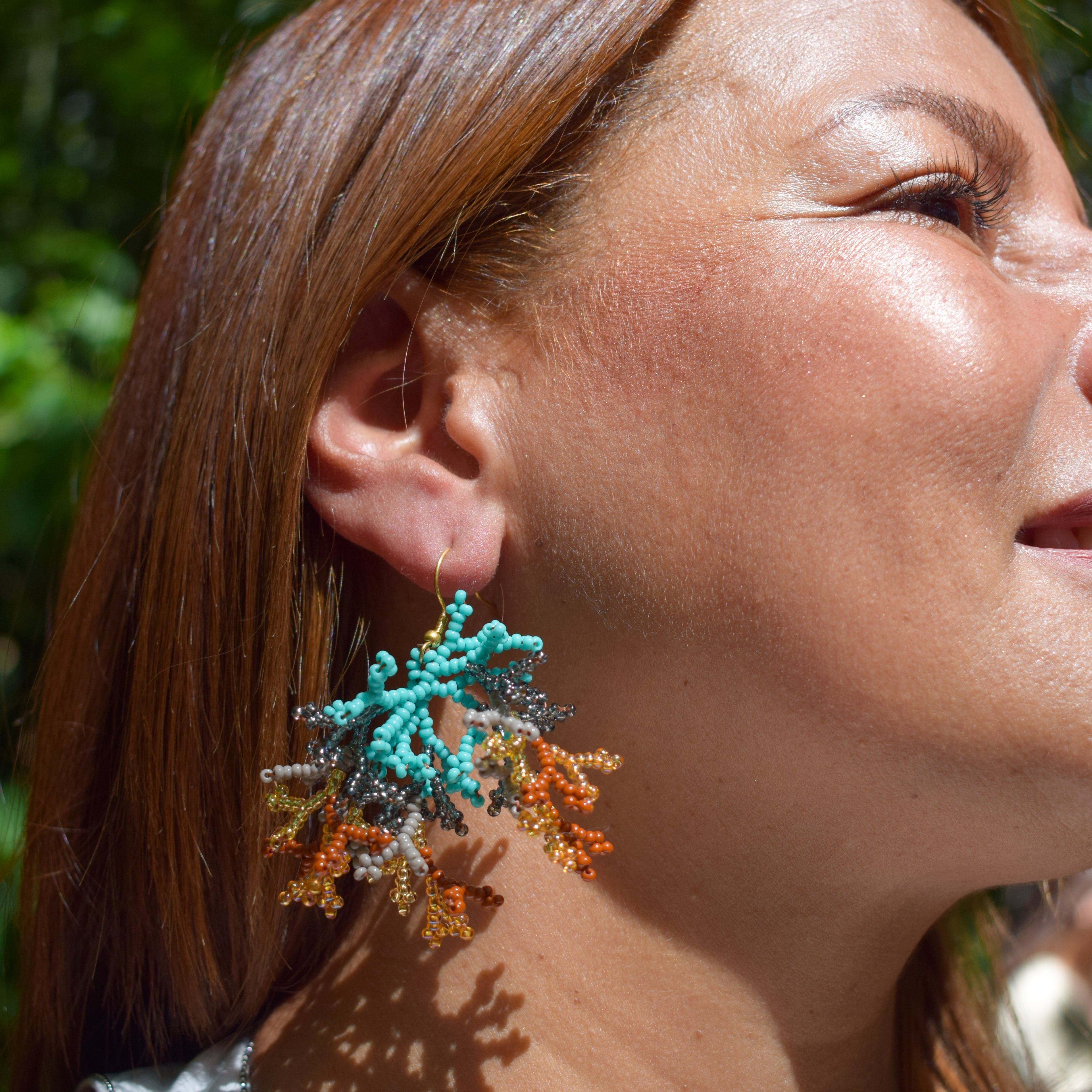 Mini Corals ✻ Inga Beaded Earrings