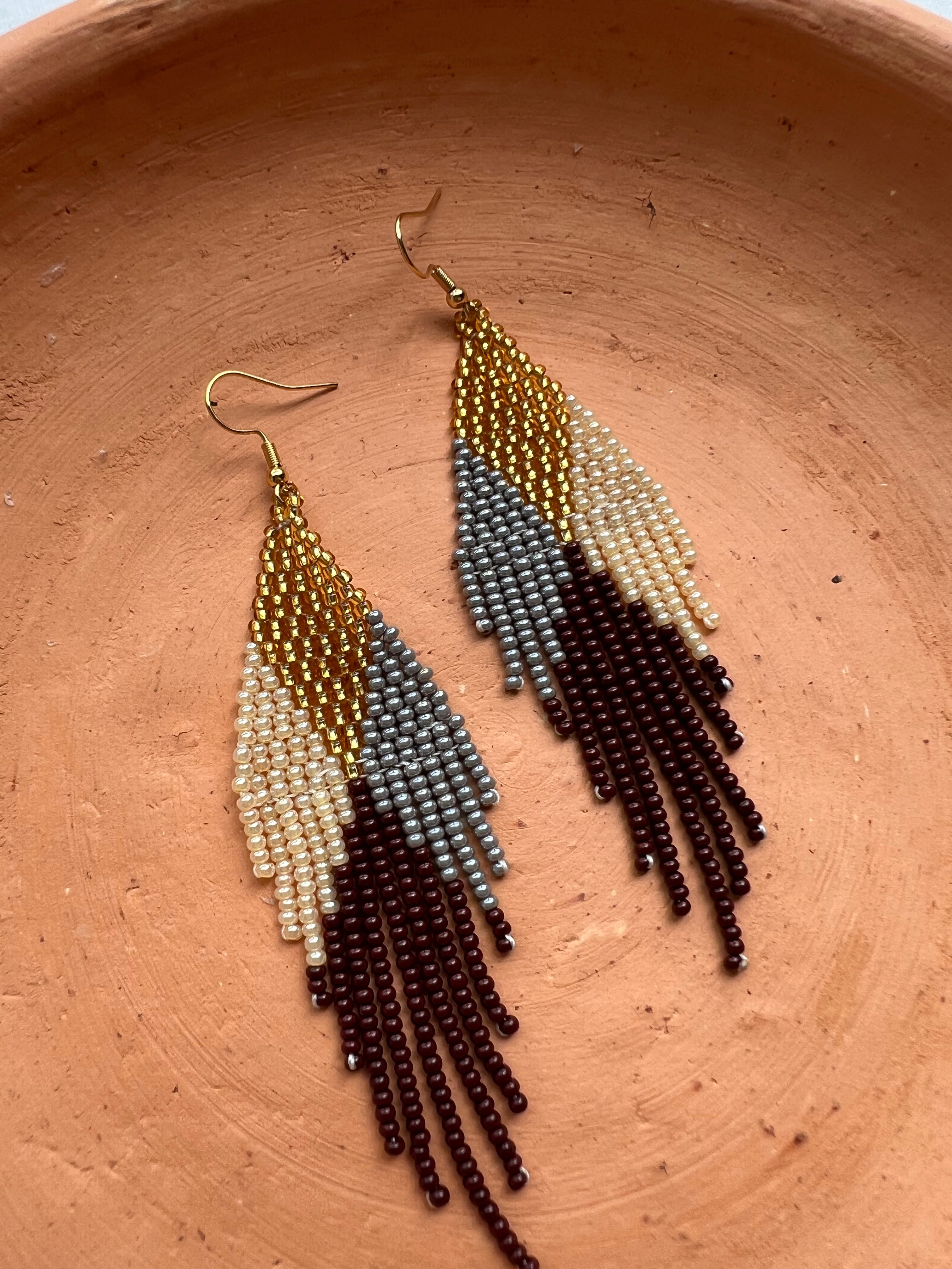 4 Corners  ✻ Misak Beaded Earrings