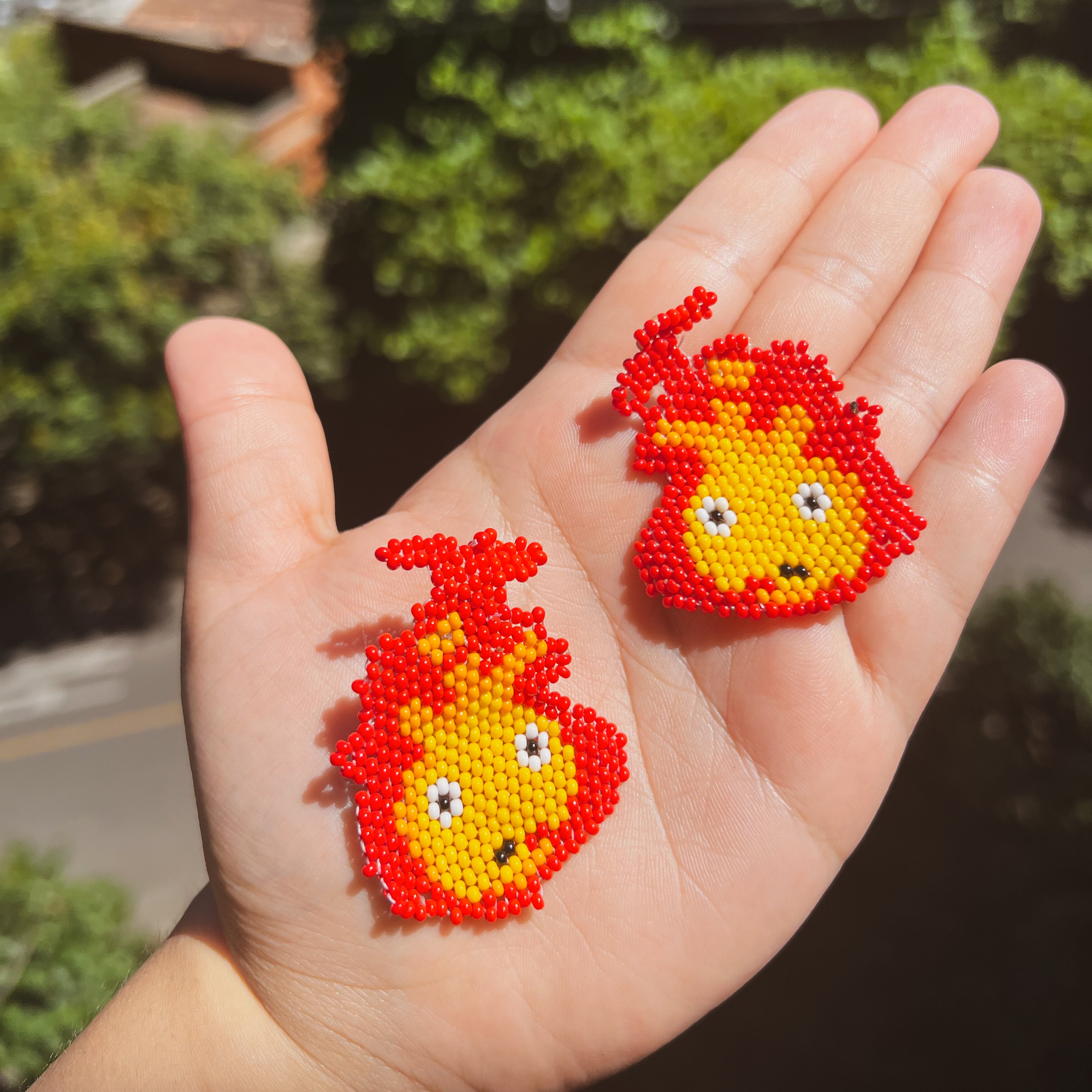 Calcifer Studio Ghibili · Embera Beaded Earrings