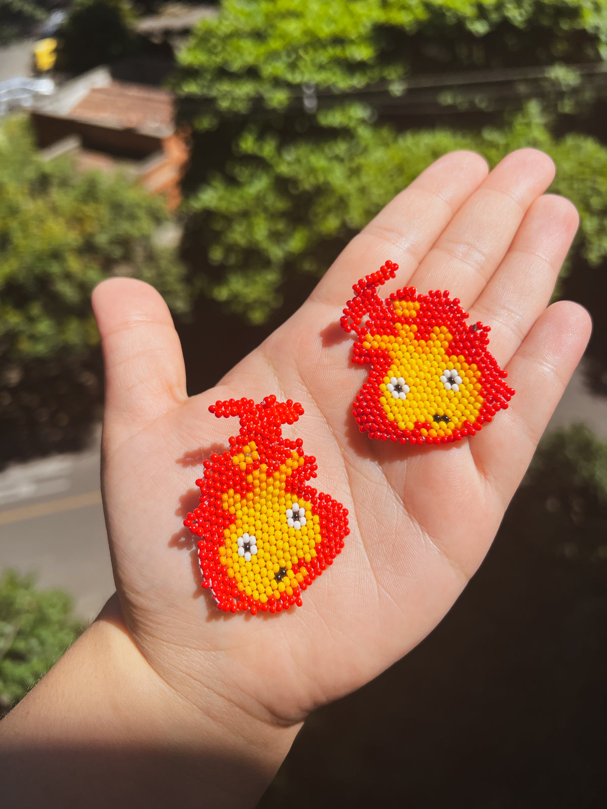 Calcifer Studio Ghibili · Embera Beaded Earrings